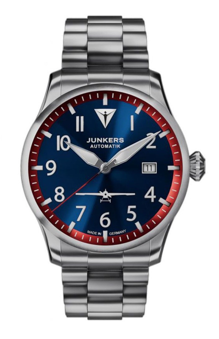 Junkers Herren Armbanduhr J1 Sonderedition 9.58.02.01.M Flieger Automatik 