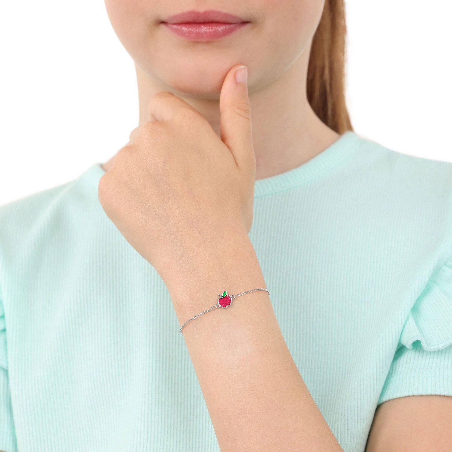 Lillifee Mädchen Armband 2040635 mit Apfel Silber 925 