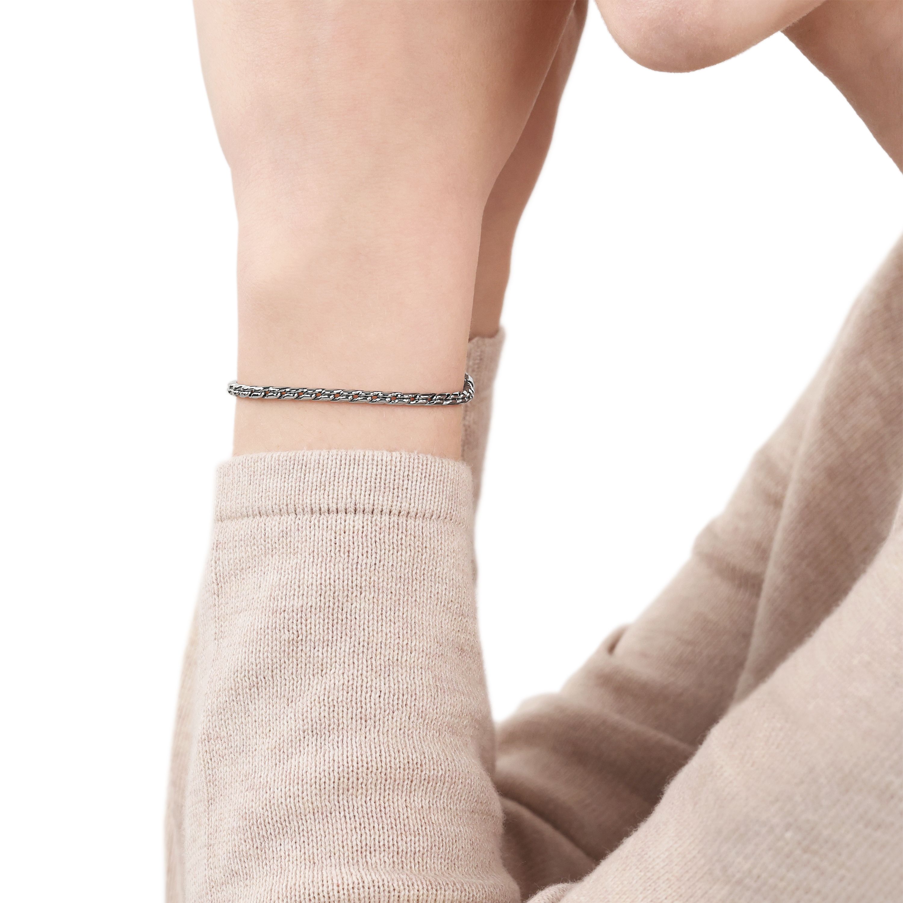 Tom Tailor Damen Armband 2101370 Edelstahl Fantasiegliederung
