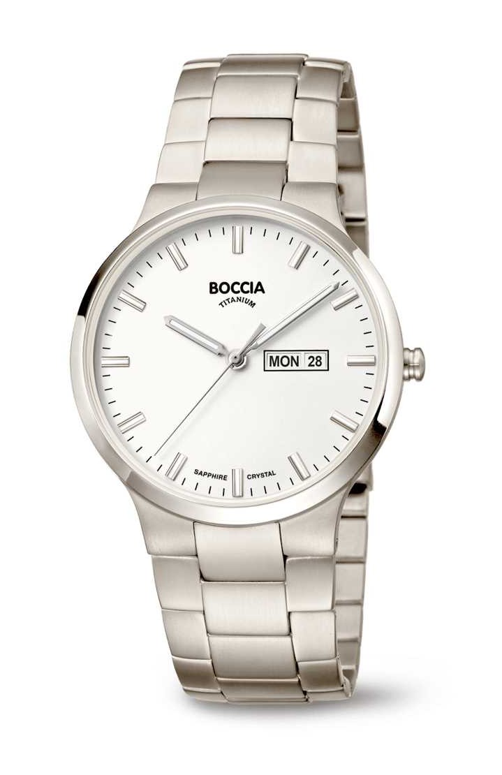 Boccia Herren Armbanduhr 3649-01 Classic Titan