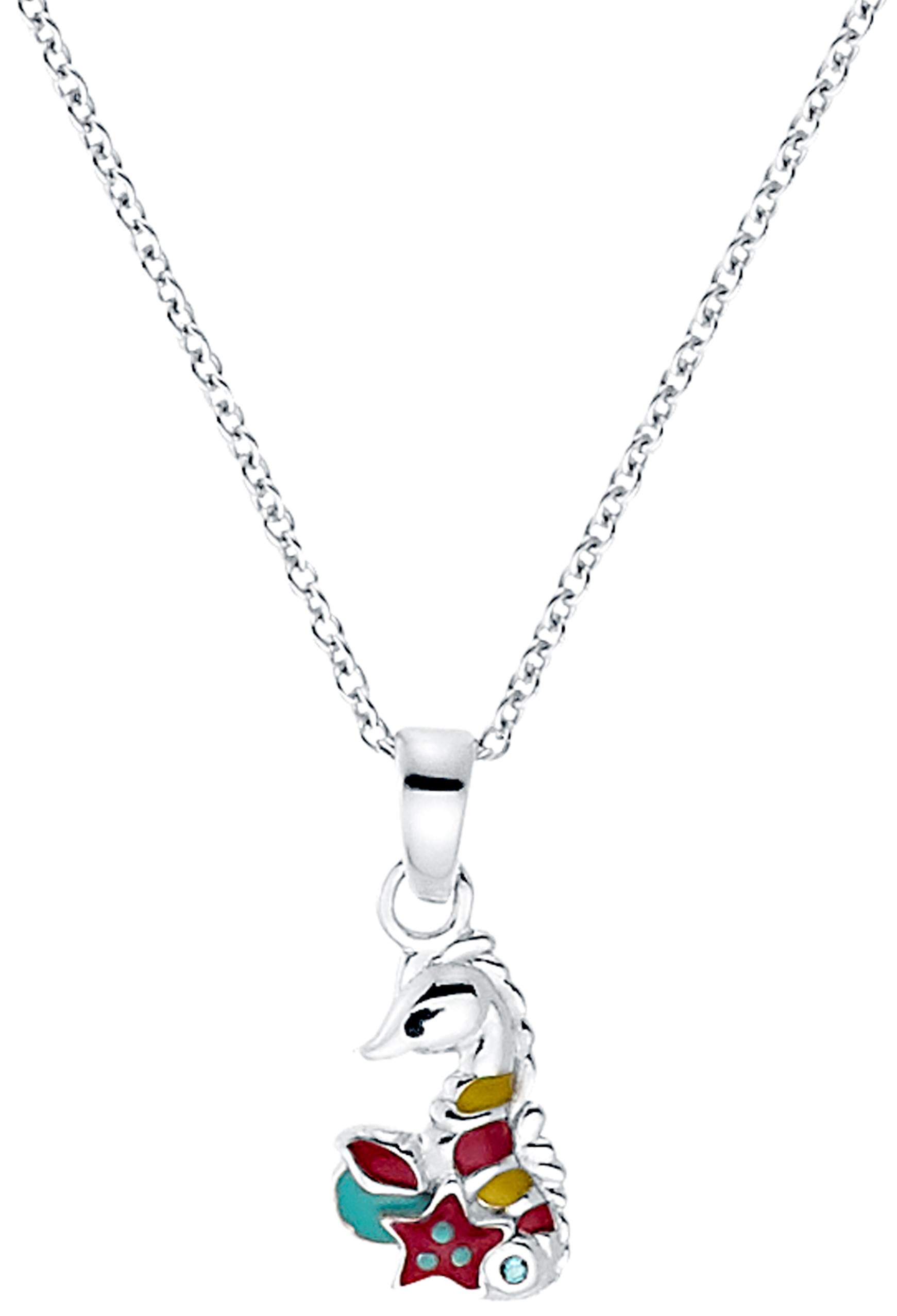 Lillifee Mädchen Halskette 2031161 Seepferdchen Silber Emaille bunt