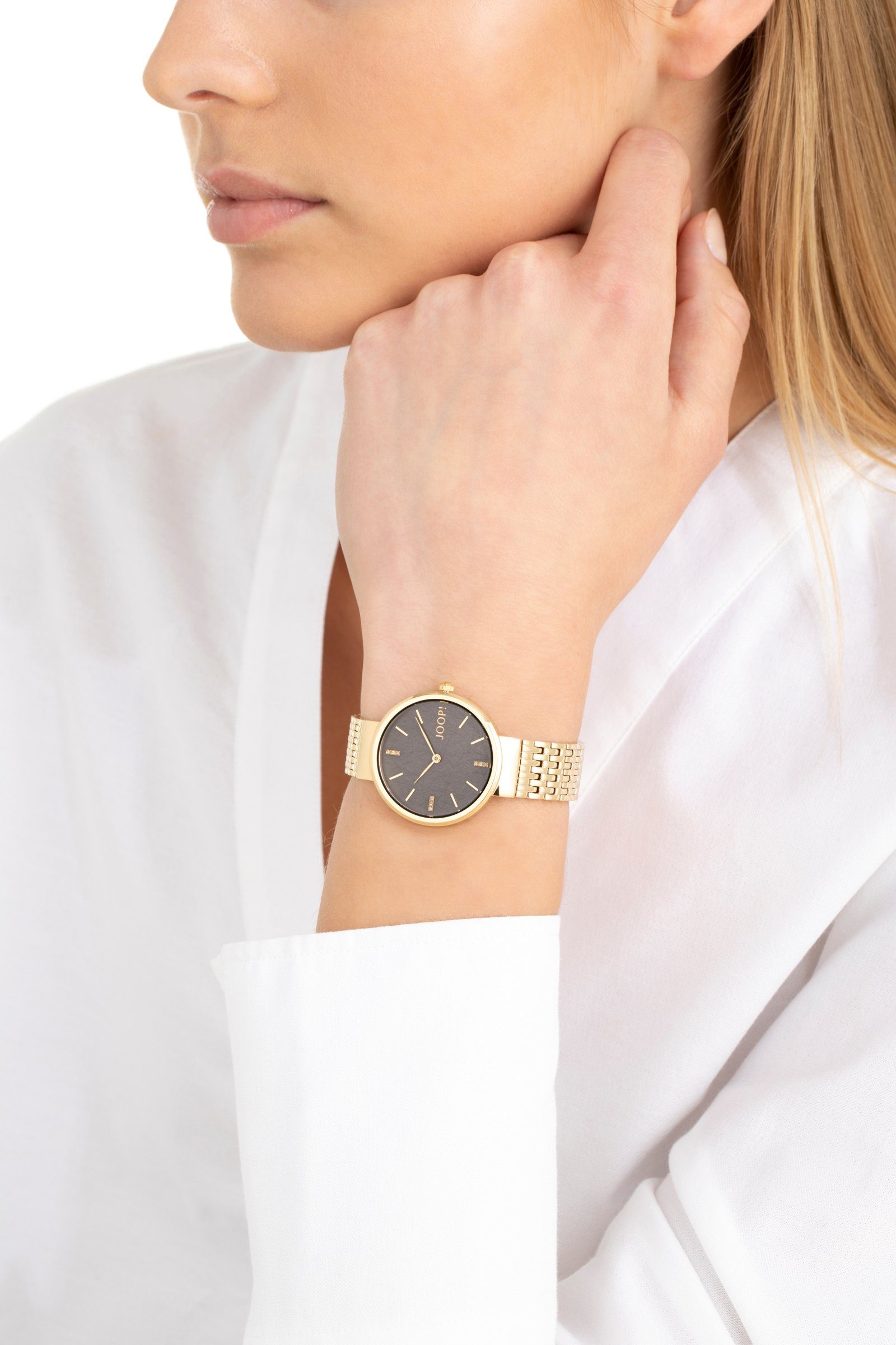 JOOP! Damen Armbanduhr 2027541 Edelstahl Gelbgold IP