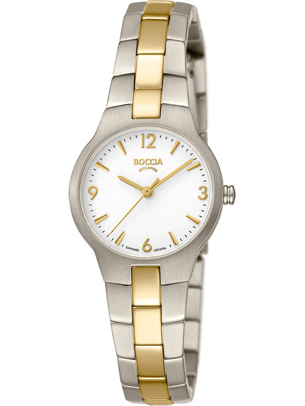 Boccia Damen Armbanduhr Dress 3312-02 Titan bicolor