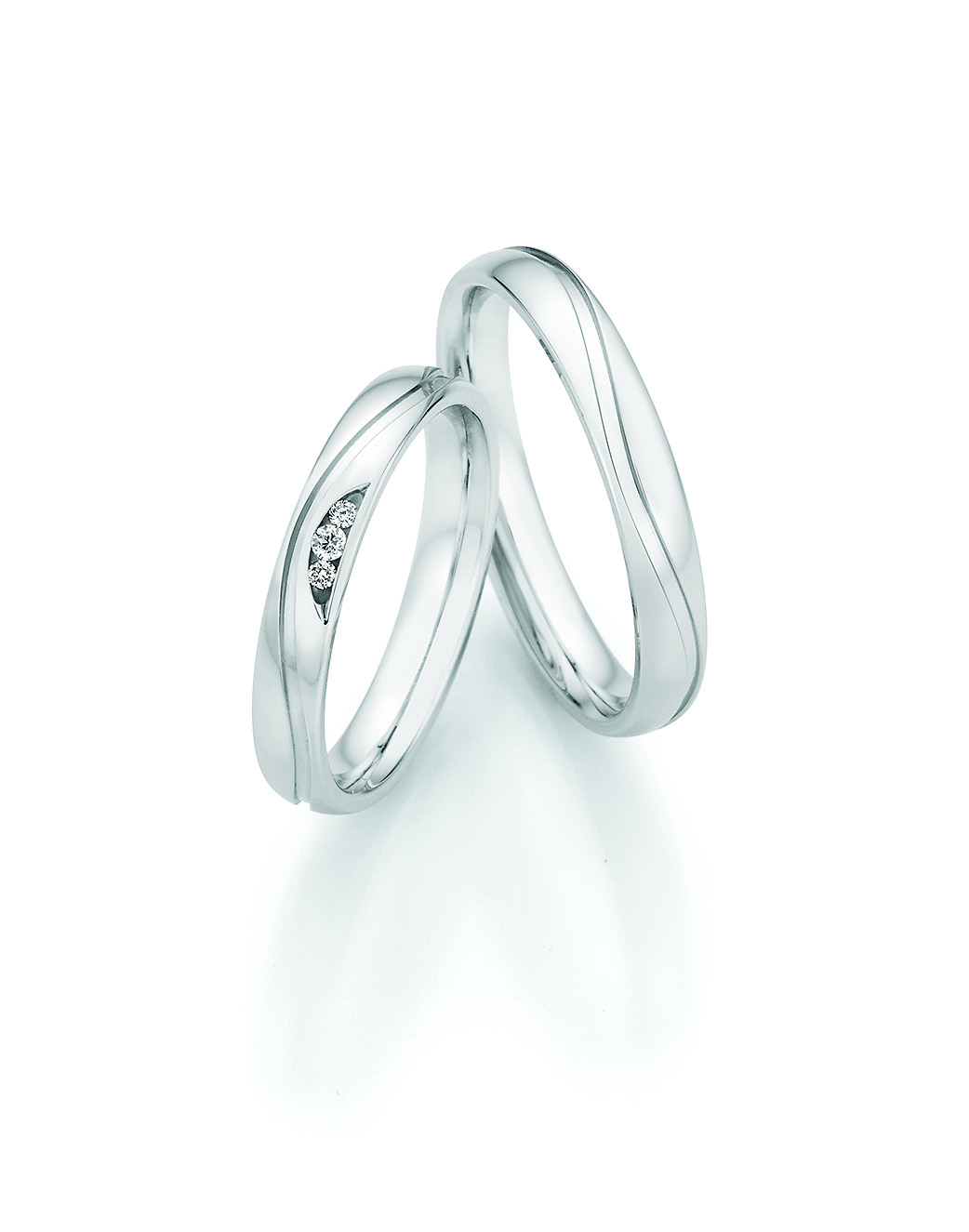 Eheringe Trauringe White Style Silver Legends 55-33150 / 55-33160