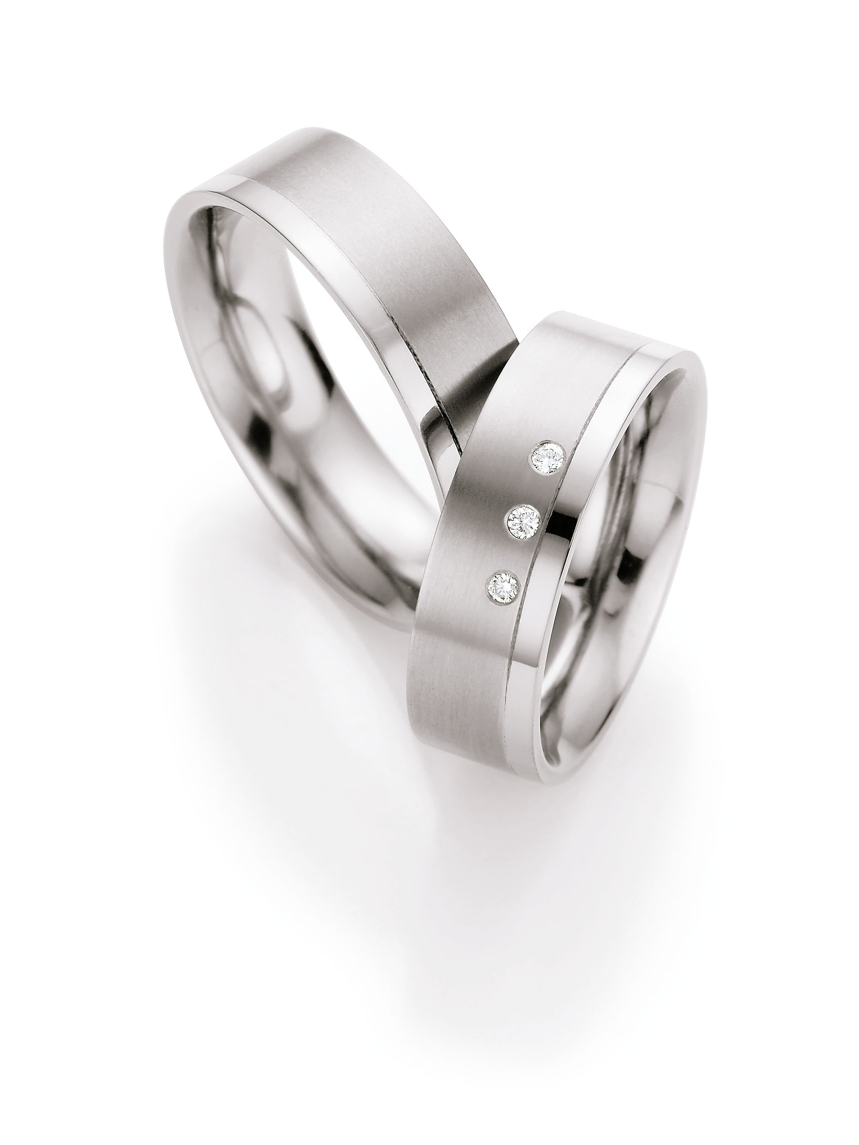 Eheringe Trauringe White Style Titan Brillant 77-07140 / 77-07140