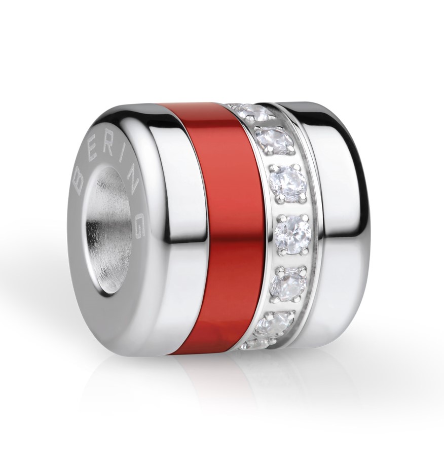 Bering Charm Soulmate-1 Edelstahl Aluminium rot Zirkonia ARCTIC SYMPHONY COLLECTION