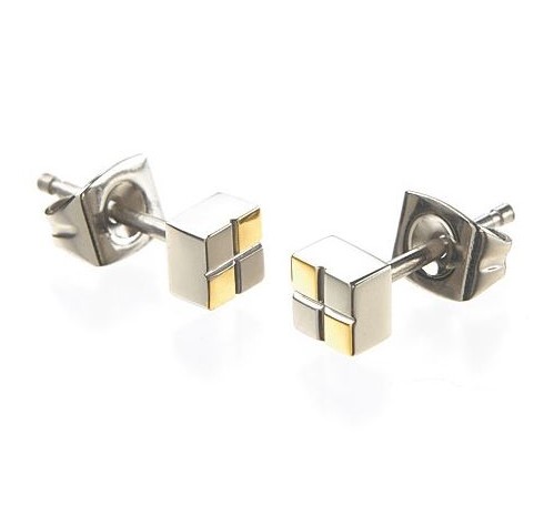 Boccia Damen Ohrstecker 0518-03 Titan bicolor