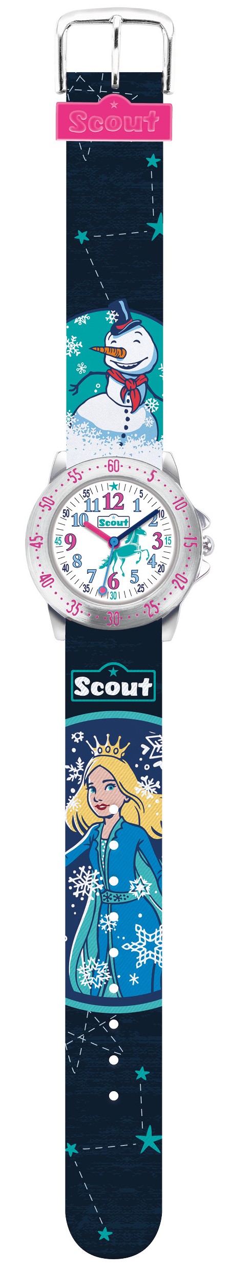 Scout Kinder Armbanduhr Action Girls 280378017 Eisprinzessin