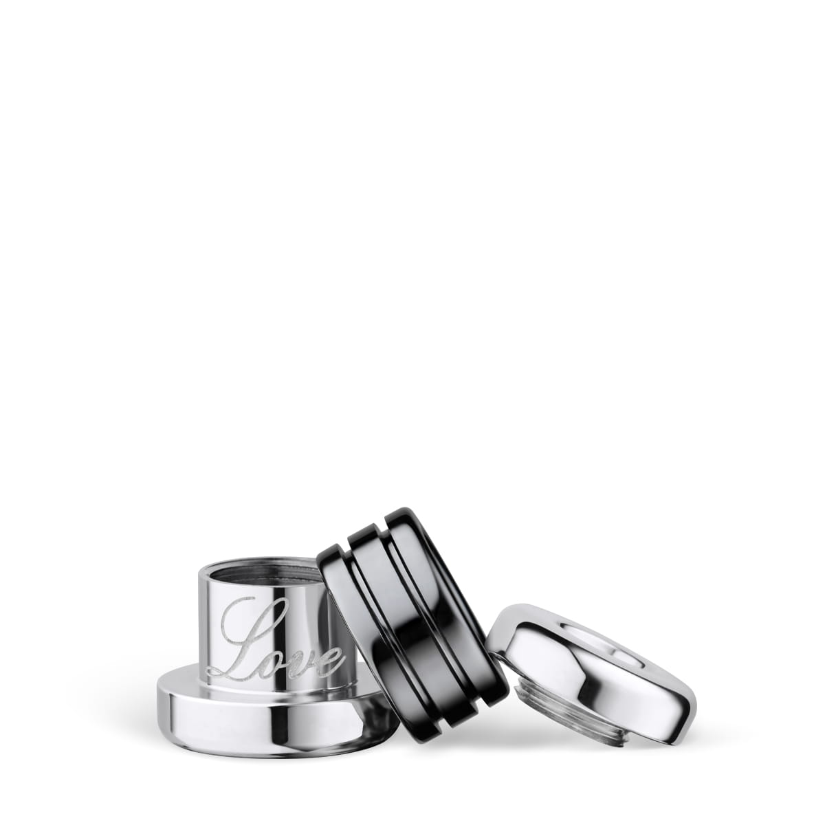 Bering Charm EndlessLove-1 Edelstahl Keramik Schwarz ARCTIC SYMPHONY COLLECTION