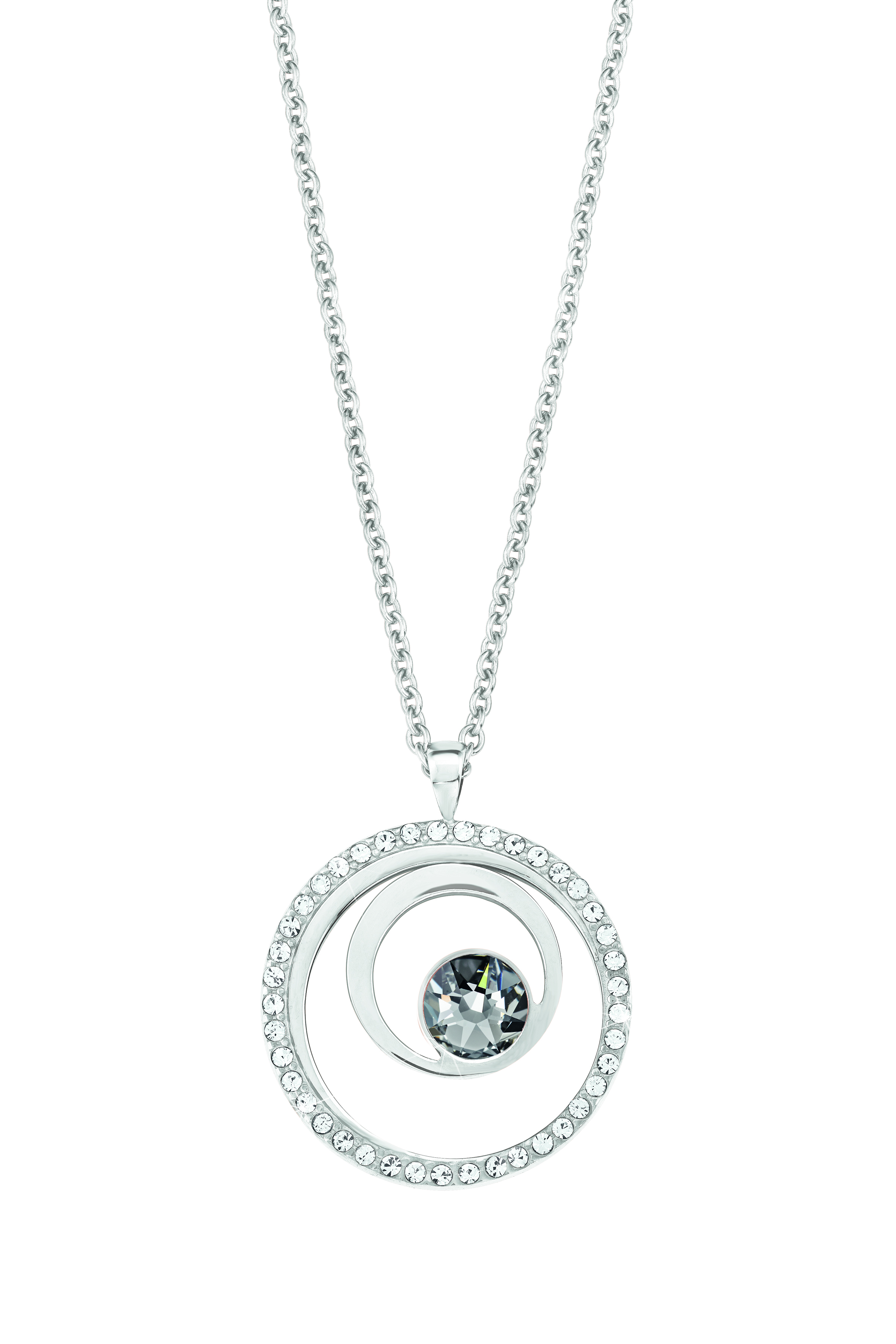 s.Oliver Damen Halskette 2015126 Edelstahl Crystals