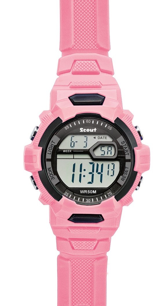 Scout Kinder Armbanduhr The Digi 280308006 rosa
