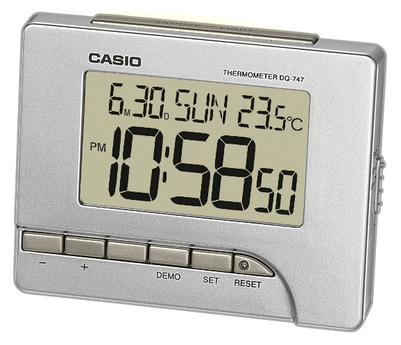 Casio Wecker DQ-747-8EF digital silber