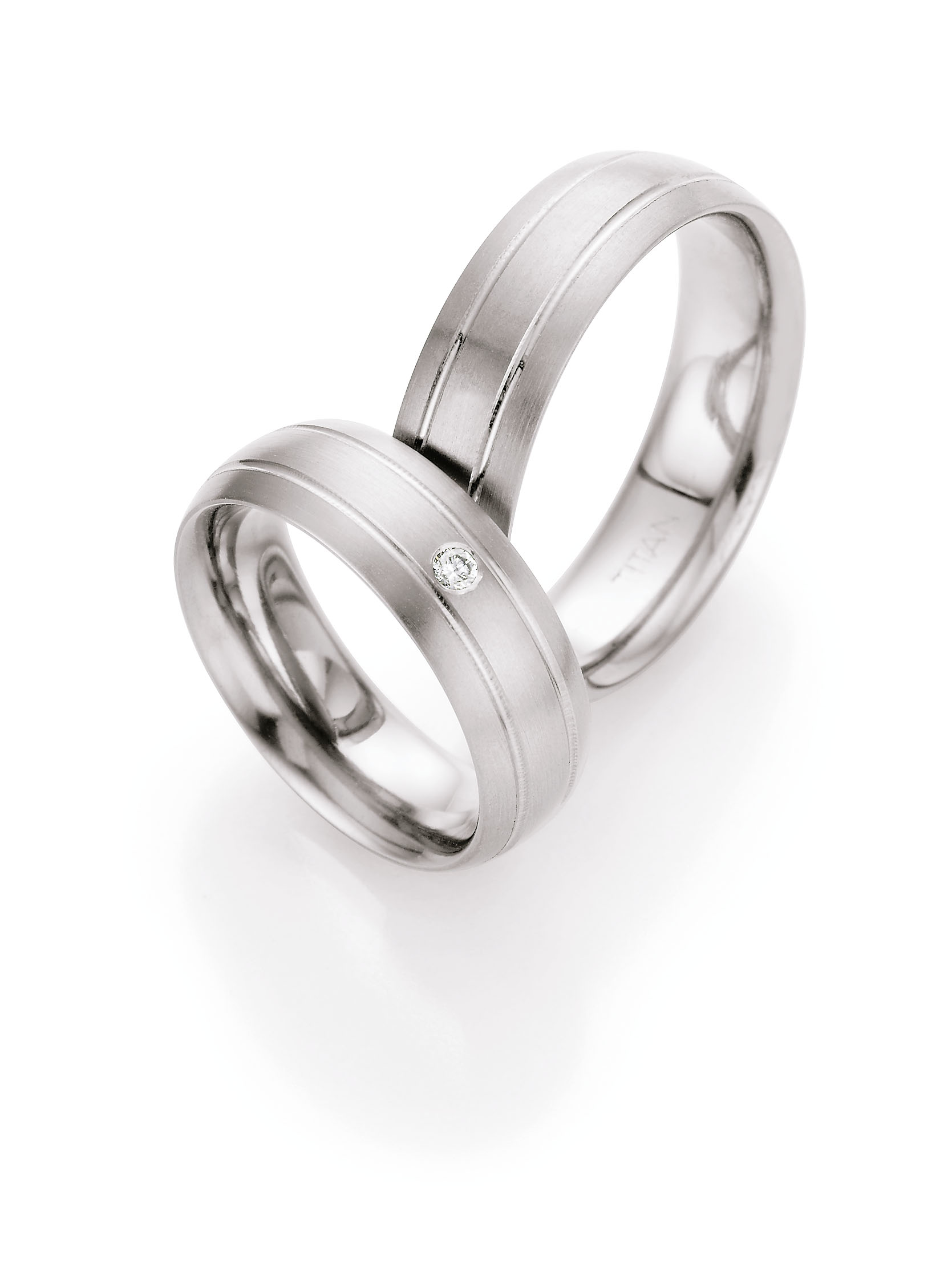 Eheringe Trauringe White Style Titan Brillant 77-07090 / 77-07090