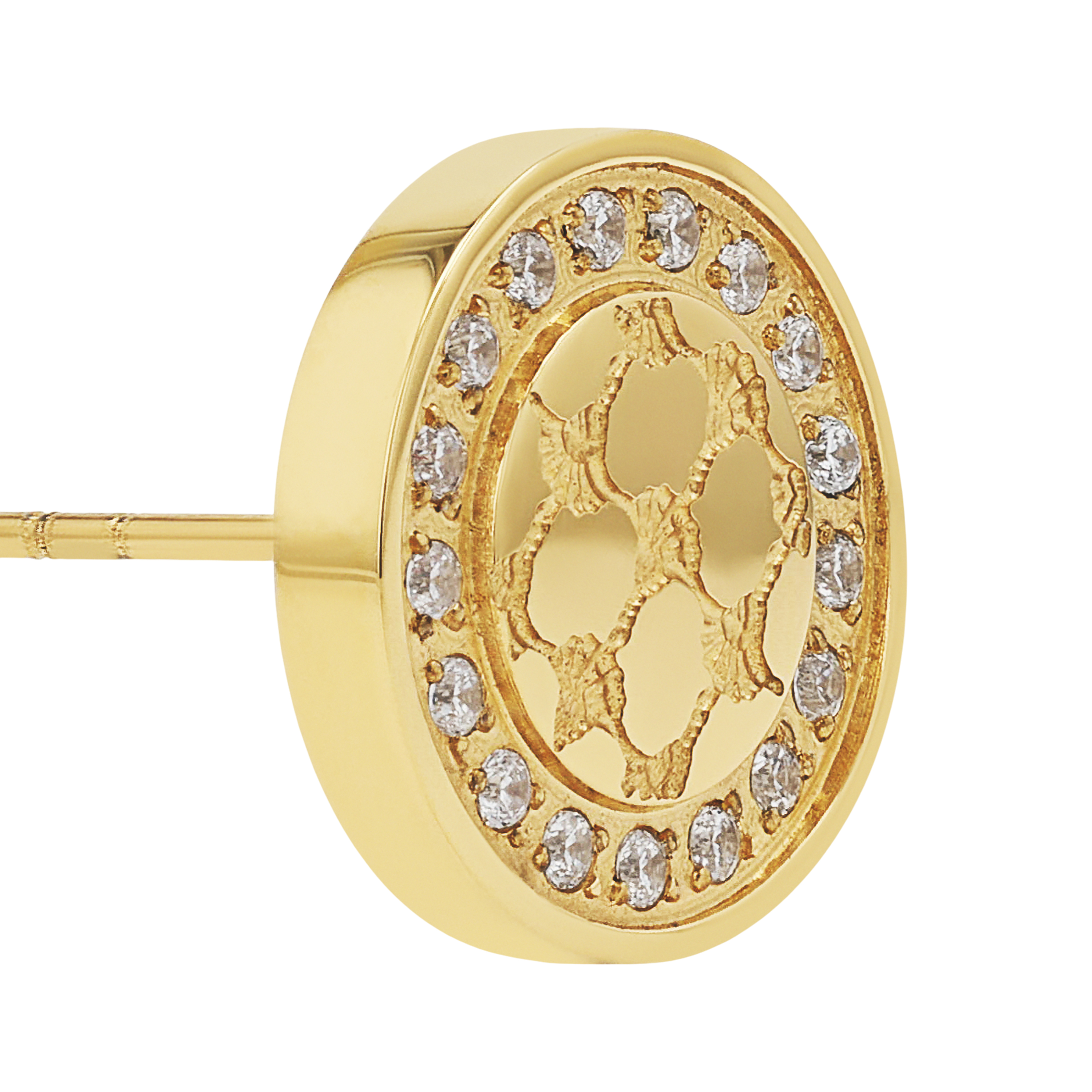 JOOP! Ohrringe 2100963 Edelstahl gelbgold IP synth. Zirkonia