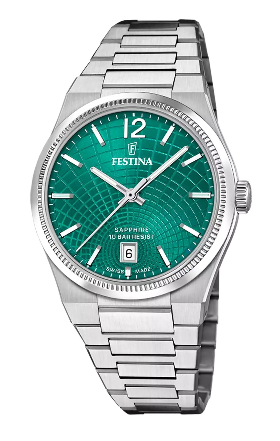 Festina Damen Armbanduhr "Swiss Made" Rivé F20052/6 Edelstahl
