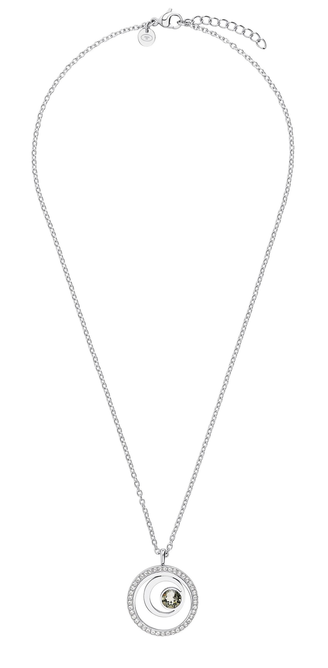 Tom Tailor Damen Halskette 2101387 Edelstahl mit Kristallglas-Steinen