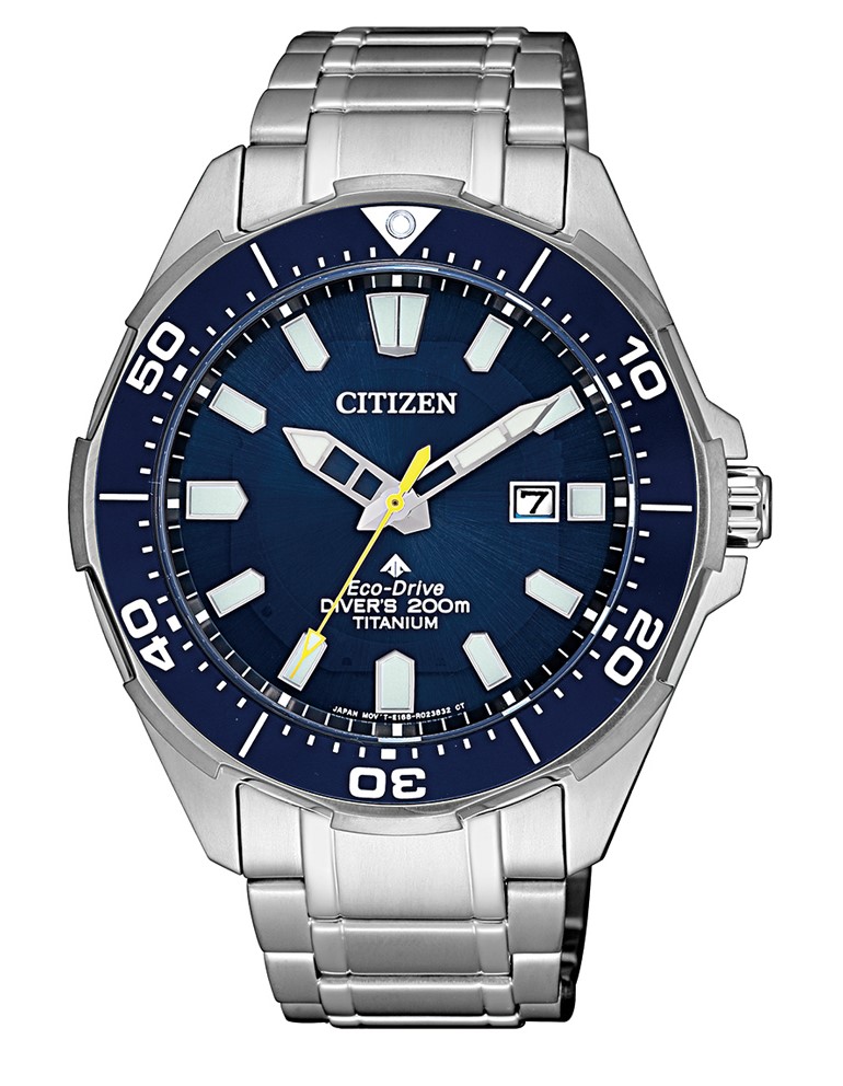 Citizen Herren Armbanduhr Promaster Marine BN0201 88L Solar Eco Drive Super Titanium