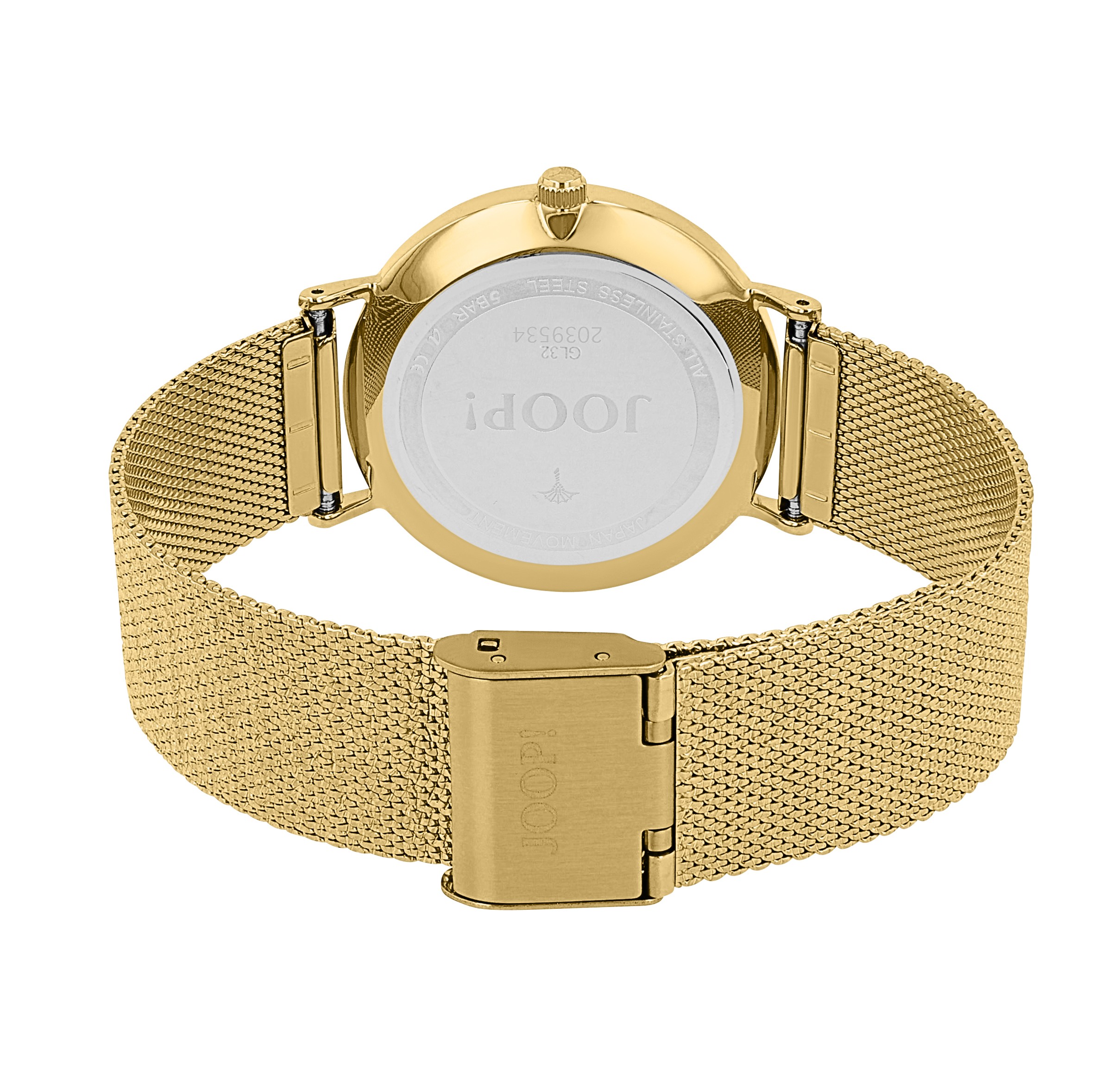 JOOP! Damen Armbanduhr 2039534 Diamant Collection Limited Edition Gelbgold IP