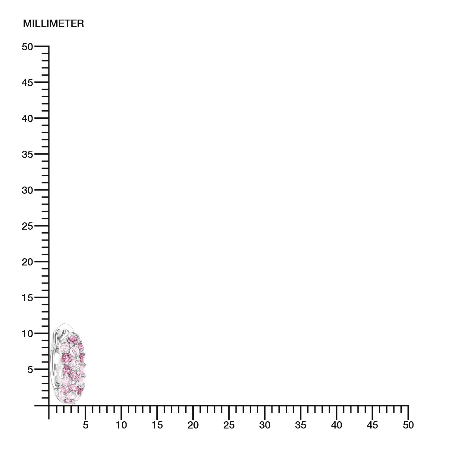 Lillifee 2016523 Creolen Silber Zirkonia rosa pink