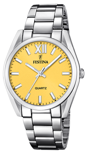 Festina Damen Armbanduhr Boyfriend Alegria F20622/G gelb