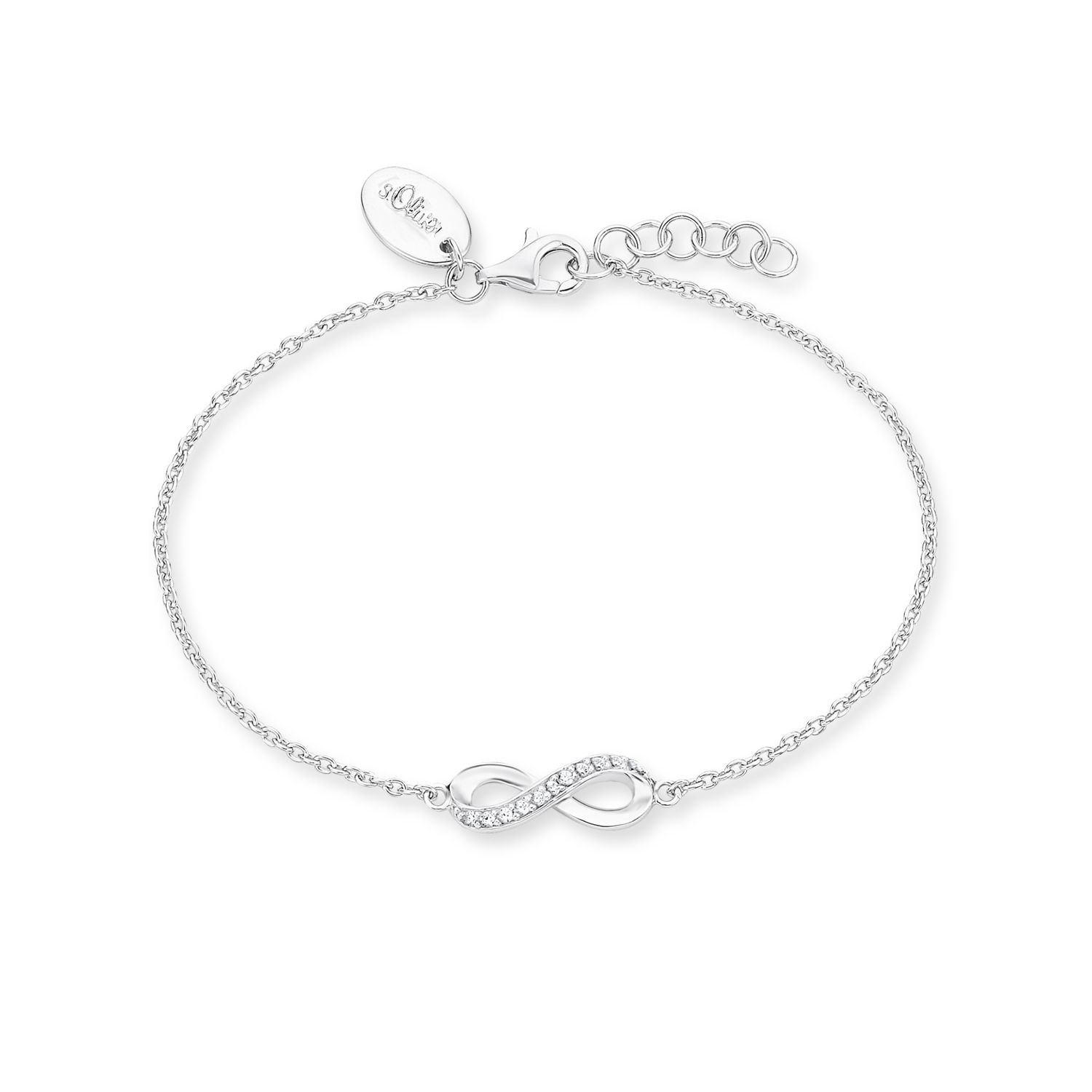 s.Oliver Damen Armband 2012529 Infinity Silber Zirkonia