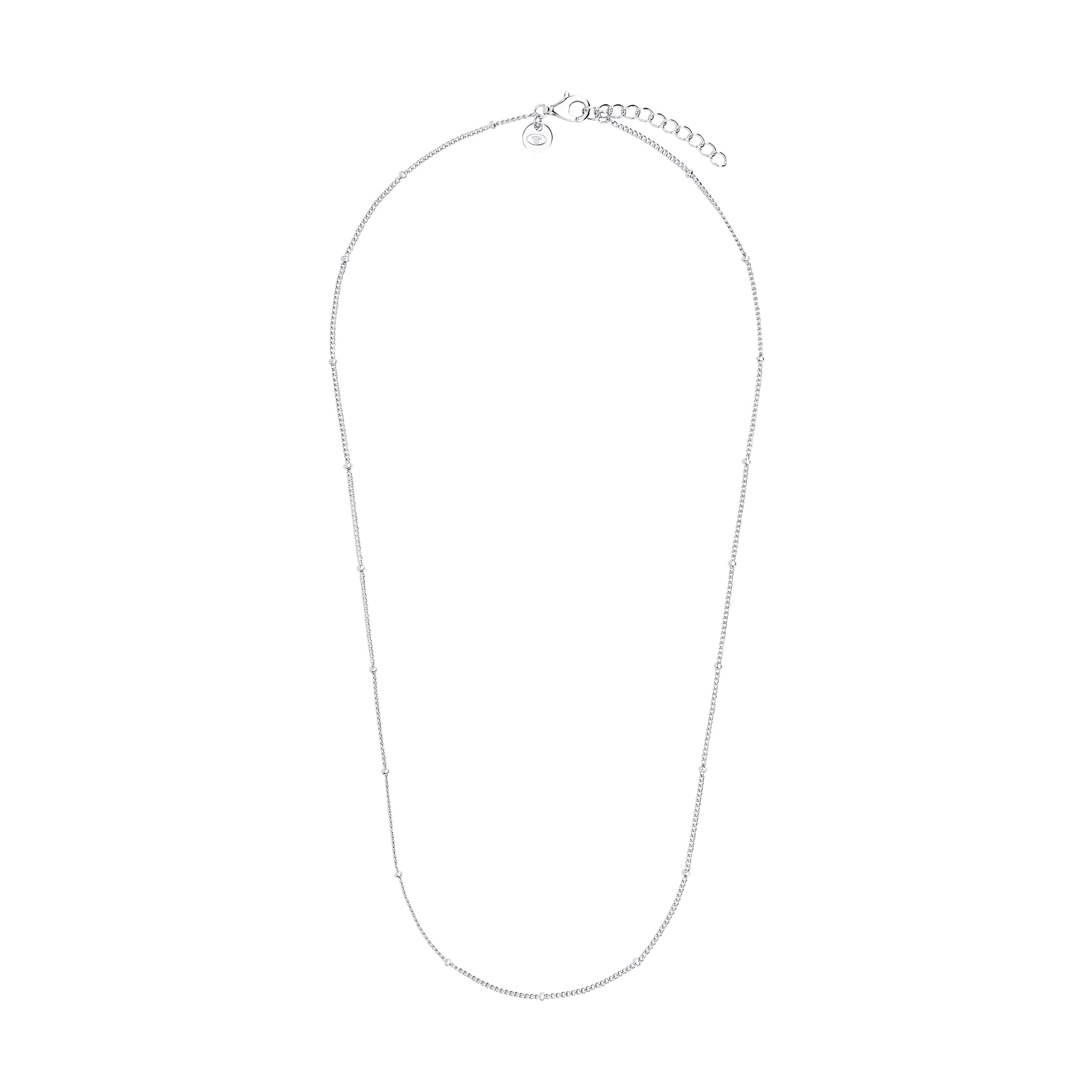Tom Tailor Damen Halskette 2101256 Silber 925 Panzergliederung mit kleinen Kugeln