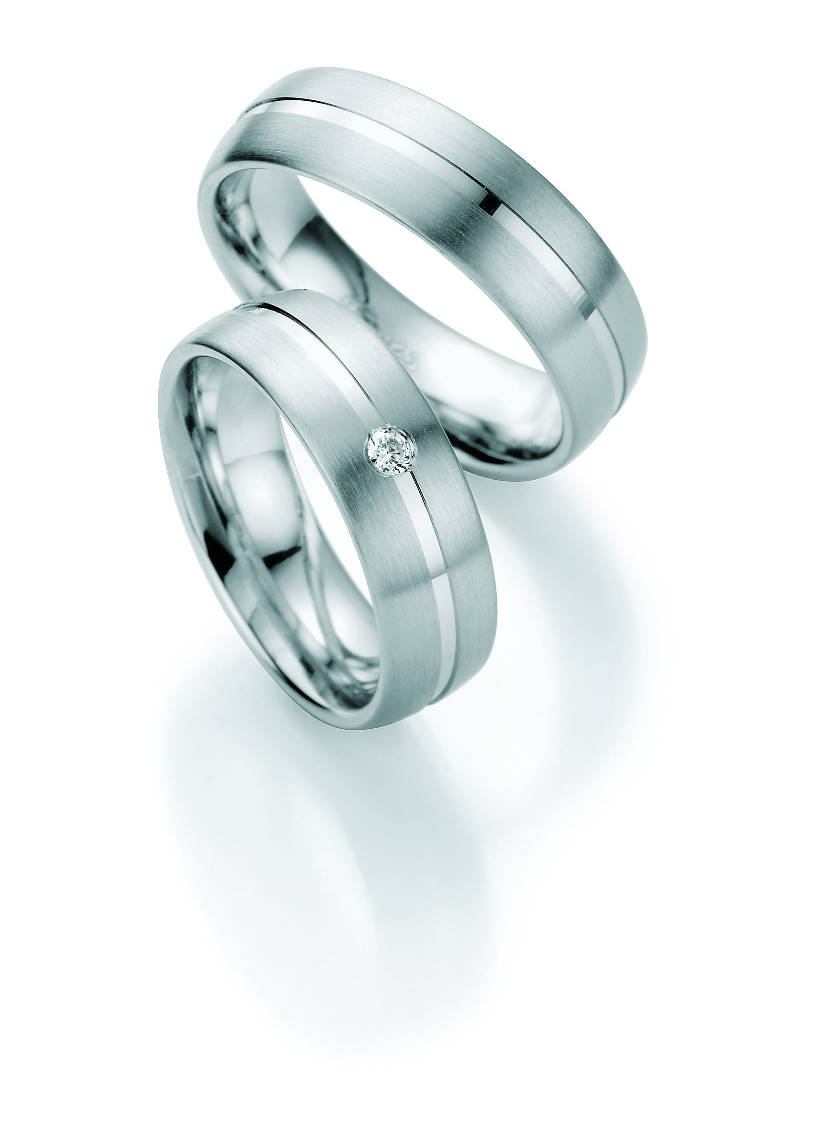 Eheringe Trauringe White Style Silver Brilliance 55-02220 / 55-02220