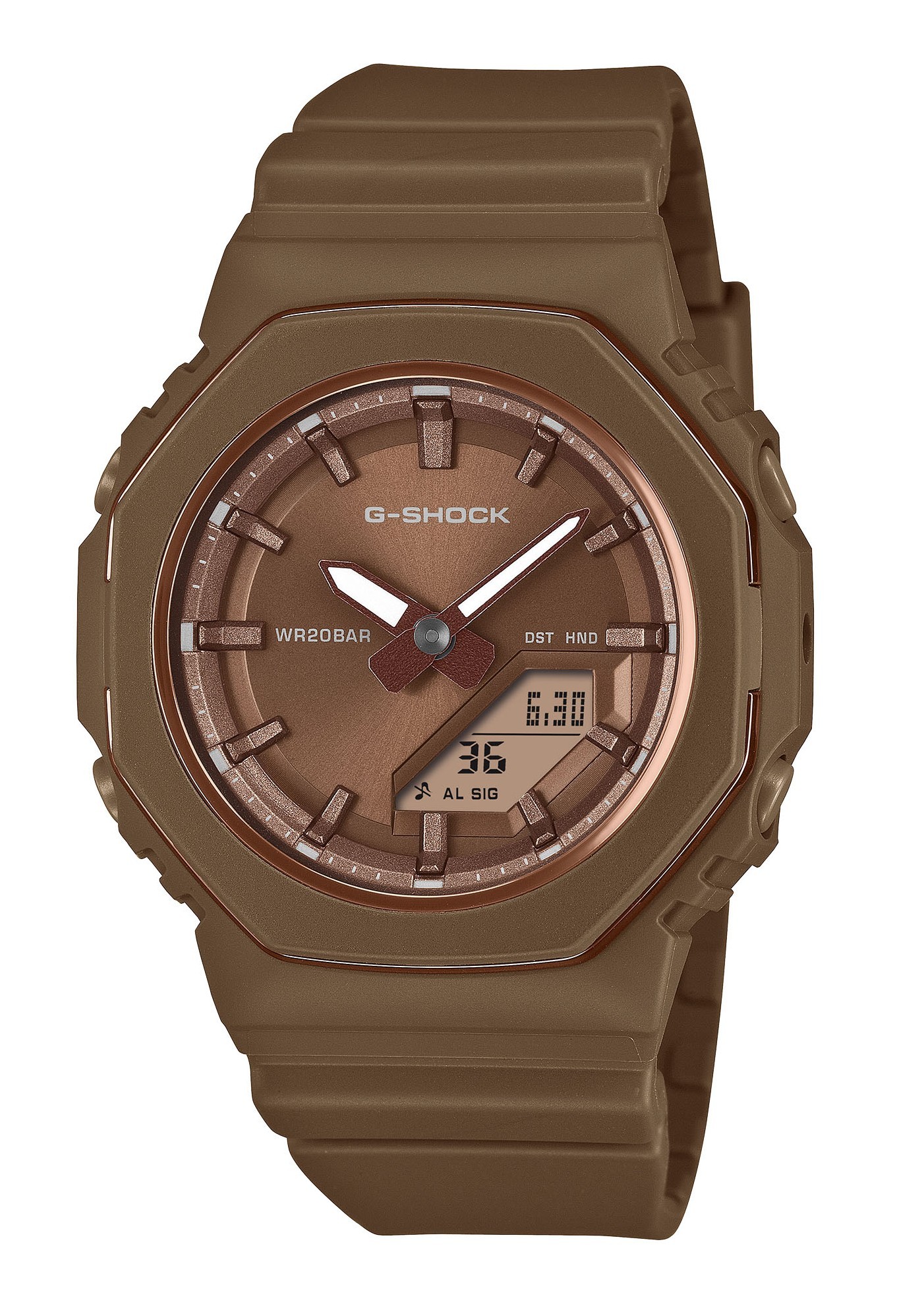 Casio Armbanduhr G-Shock GMA-P2110B-5AER analog digital Braun