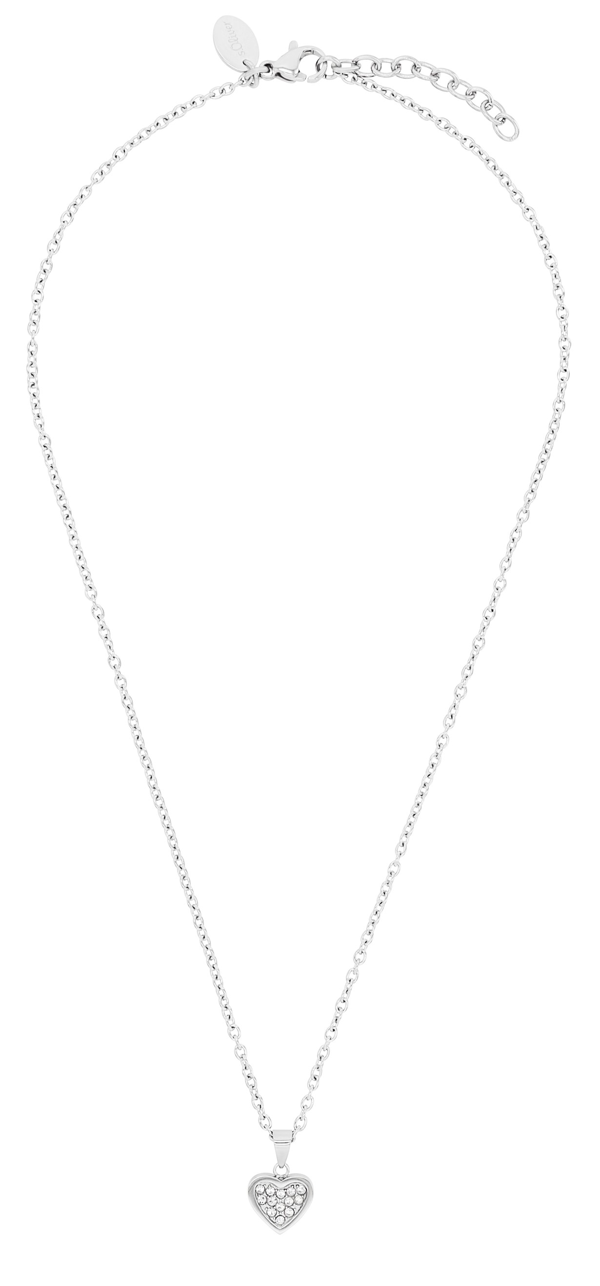 s.Oliver Mädchen Halskette 9054046 Herz Edelstahl