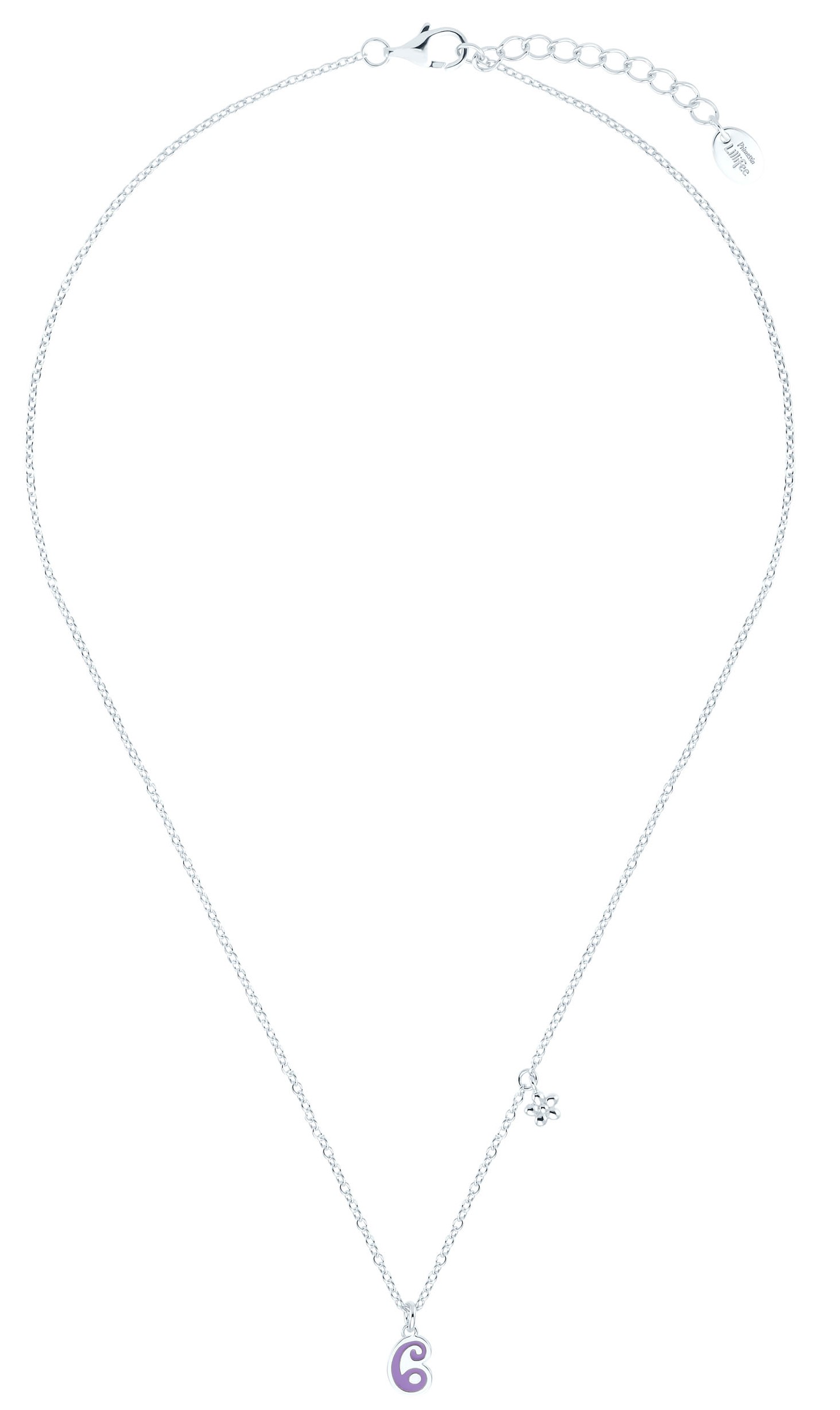 Lillifee Halskette 2035979 Silber 925/- mit Anhänger Blume und Zahl 6