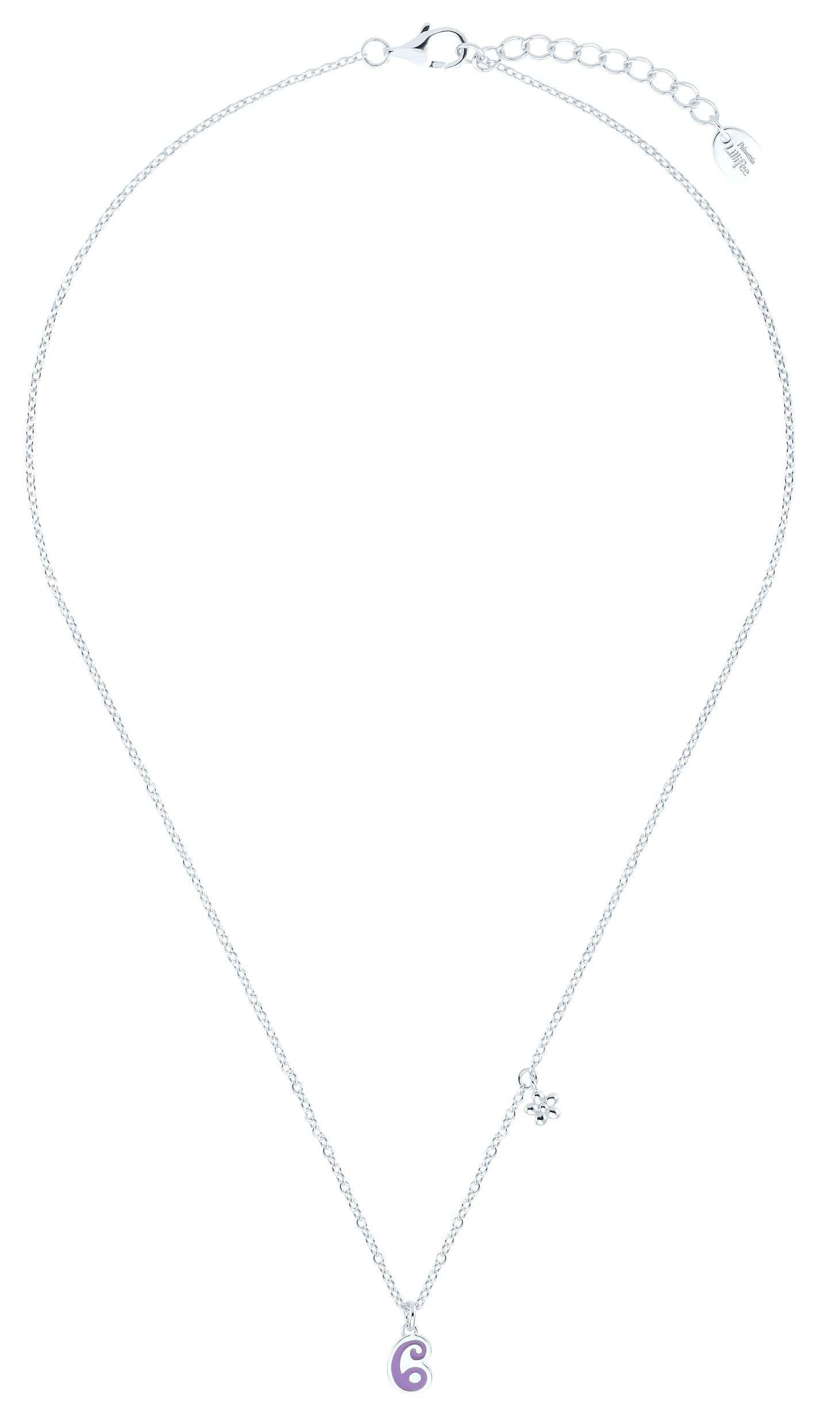 Lillifee Halskette 2035979 Silber 925/- mit Anhänger Blume und Zahl 6