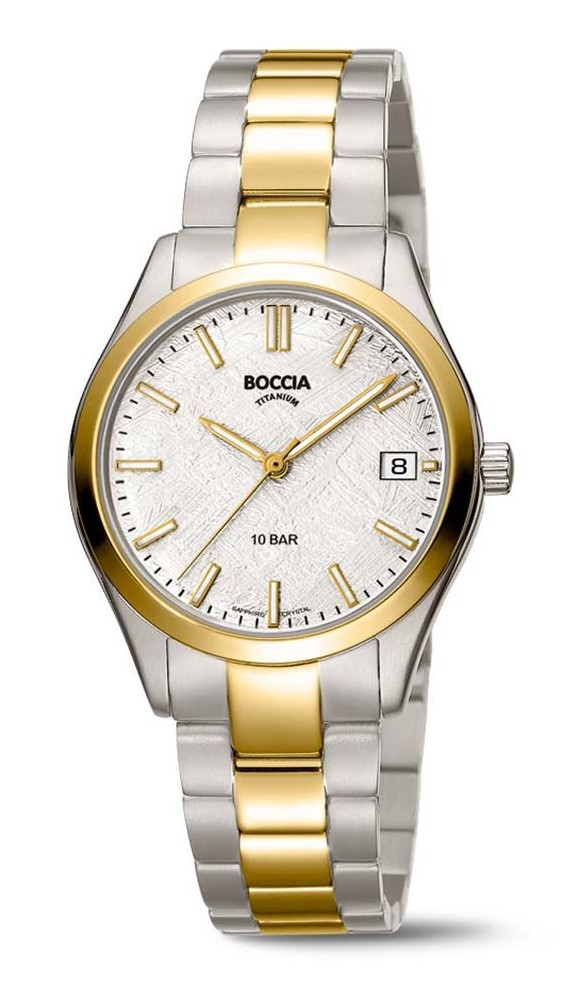 Boccia Damen Armbanduhr 3374-02 Classic Titan bicolor