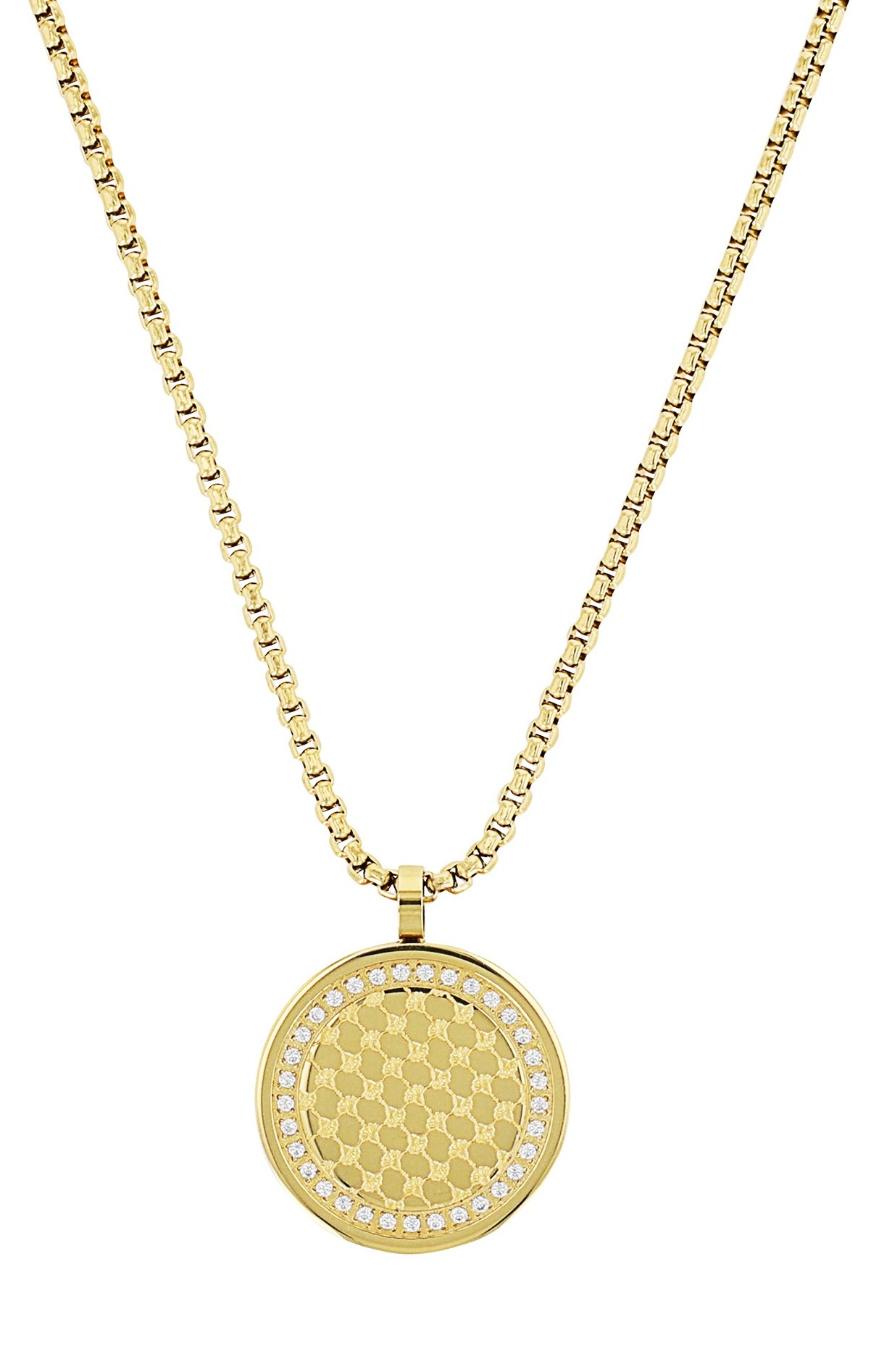 Joop! Damen Halskette 2100961 Edelstahl gelbgold IP synth. Zirkonia