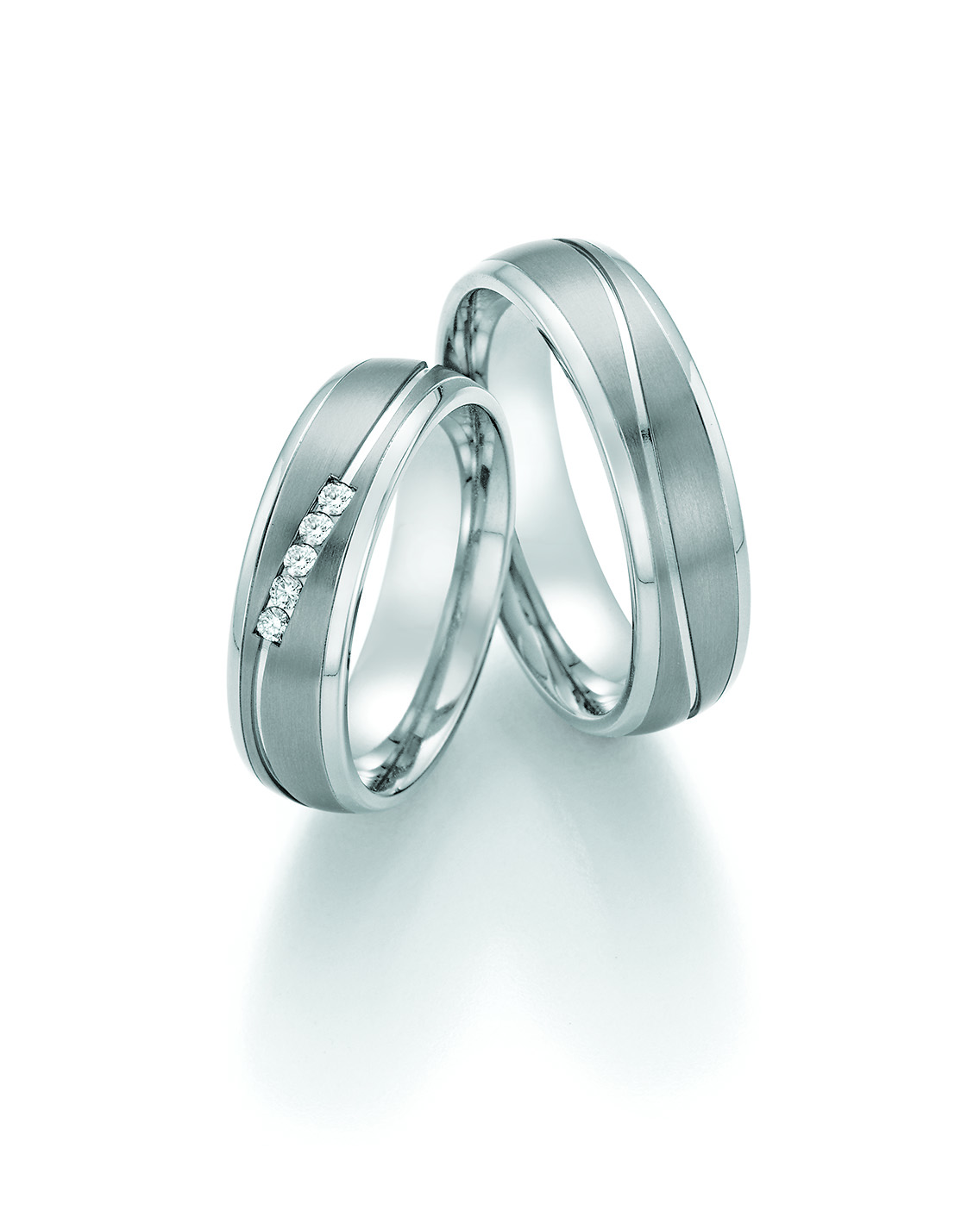 Eheringe Trauringe White Style Titan Avantgarde 77-21110 / 77-21120