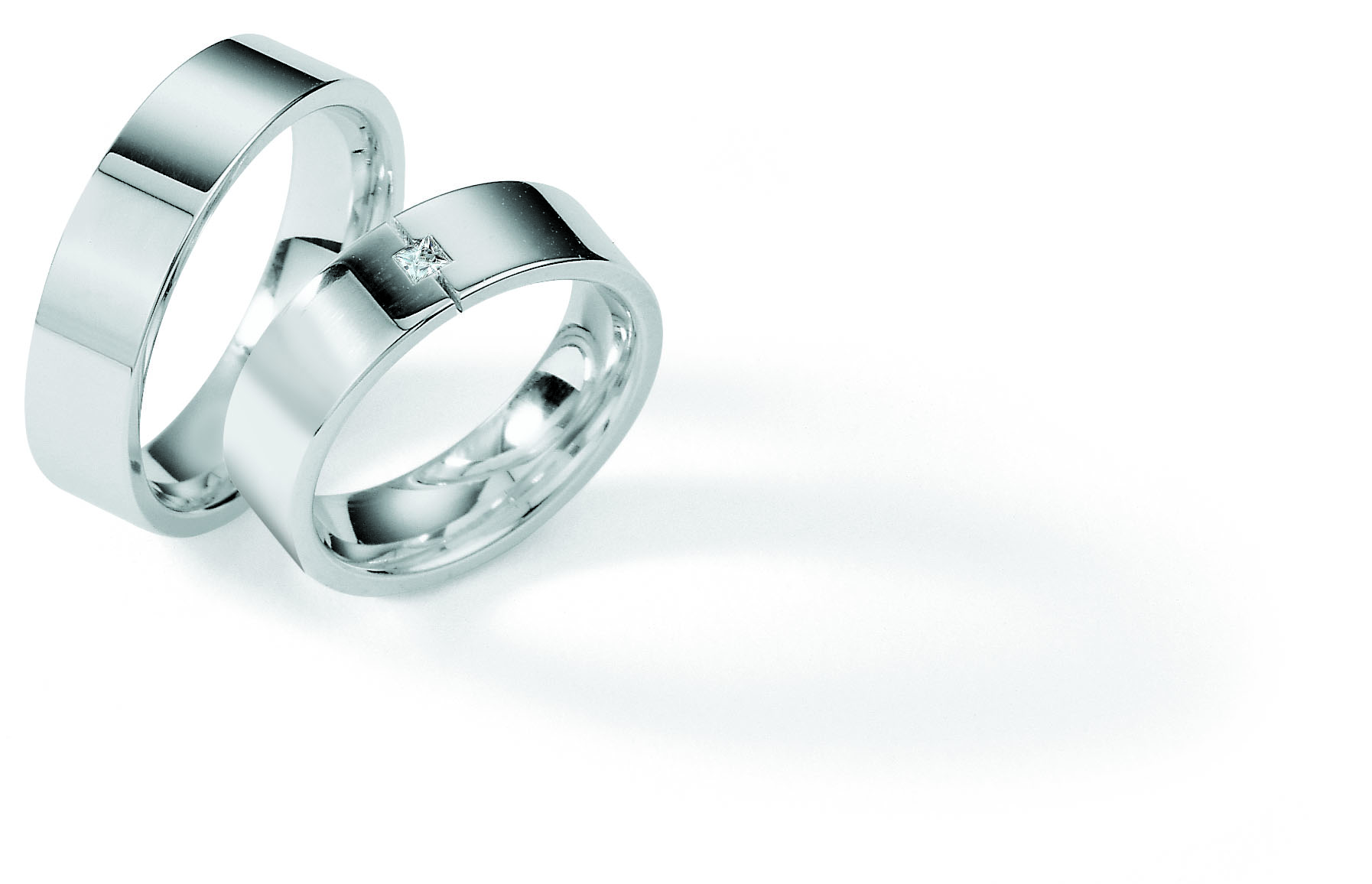 Eheringe Trauringe White Style Silver Brilliance 55-01130 / 55-01130