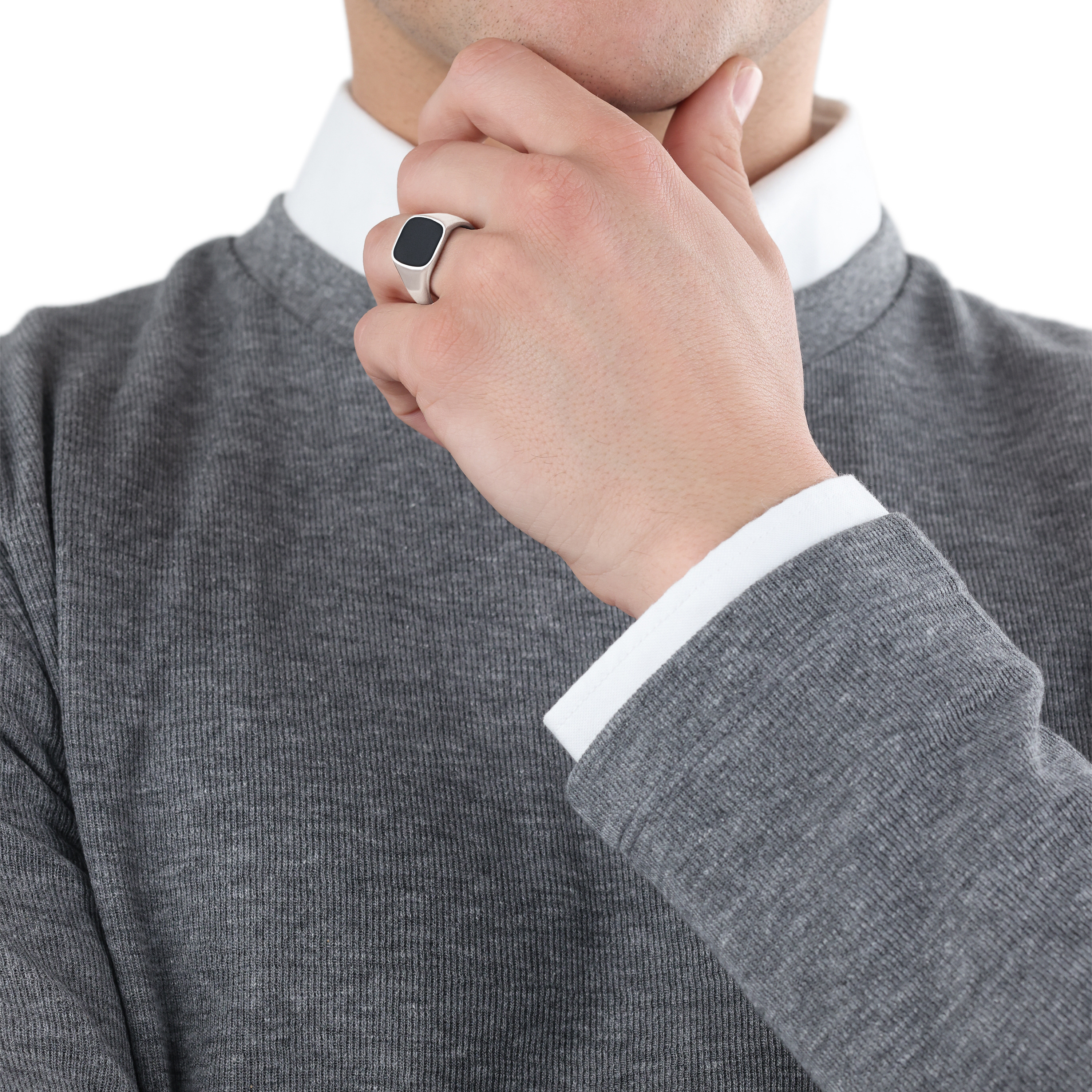 s.Oliver Herren Ring 2027425 Edelstahl Epoxy