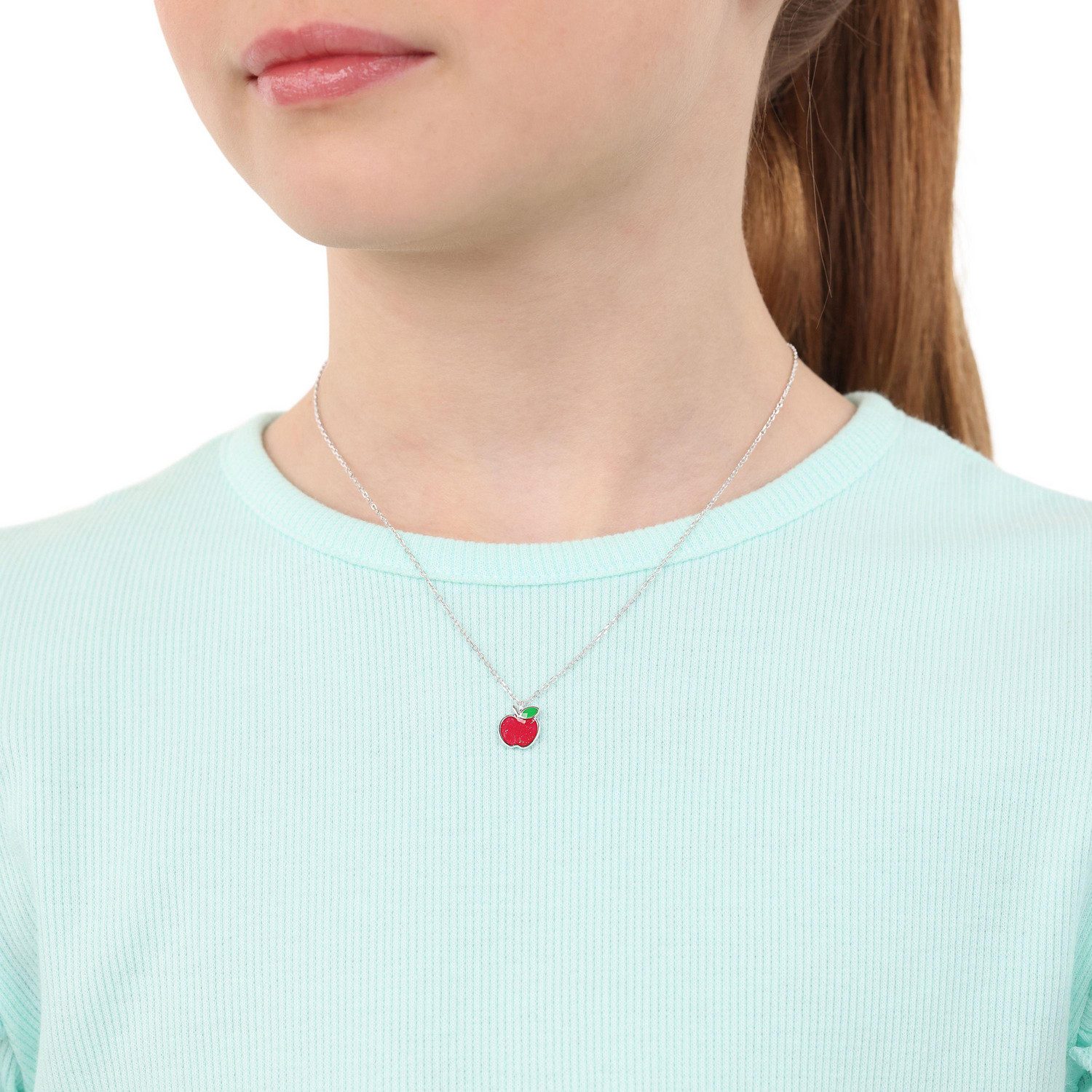 Lillifee Mädchen Halskette 2040633 mit Anhänger Apfel Silber 925