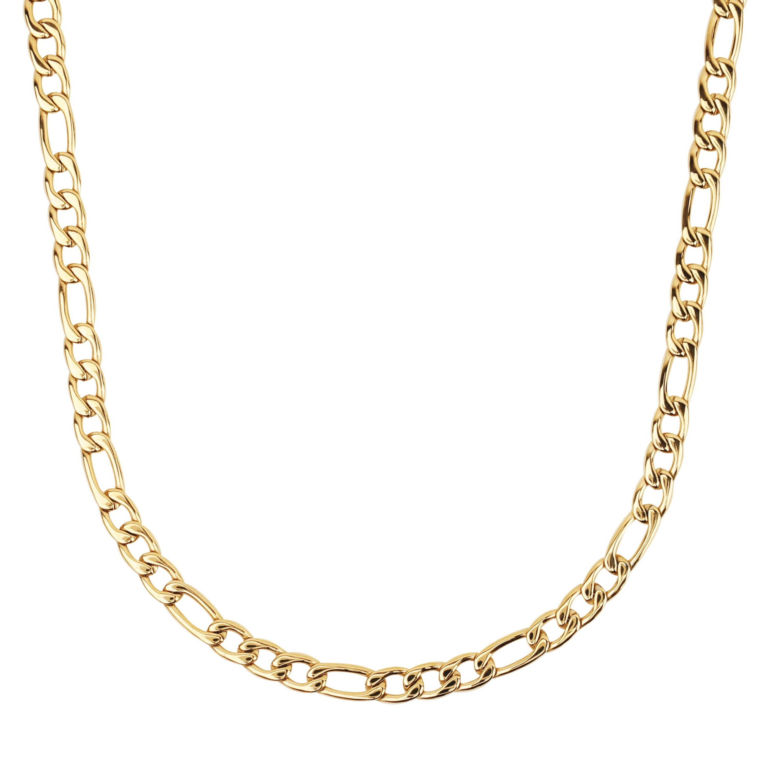Tom Tailor Herren Halskette 2101330 Figaro Edelstahl goldplattiert