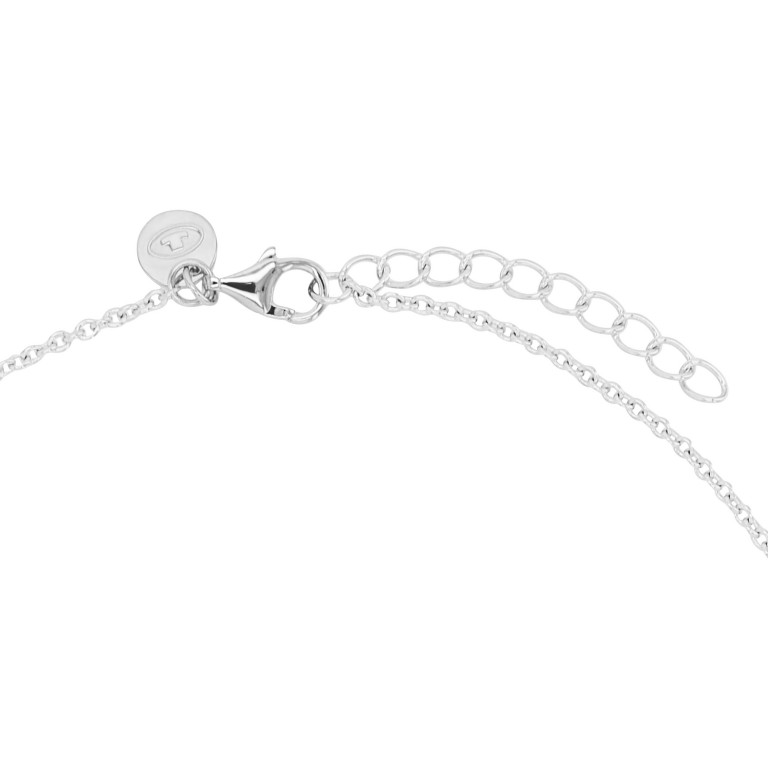 Tom Tailor Damen Halskette 2100582 Silber 925 mit Anhänger Herz-Infinity bicolor und synth. Zirkonia