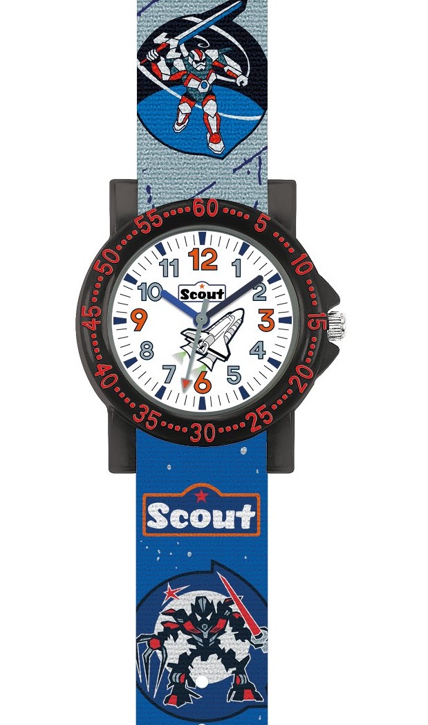 Scout Kinder Armbanduhr The IT-Collection 280375026 Raumschiff Roboter Kämpfer
