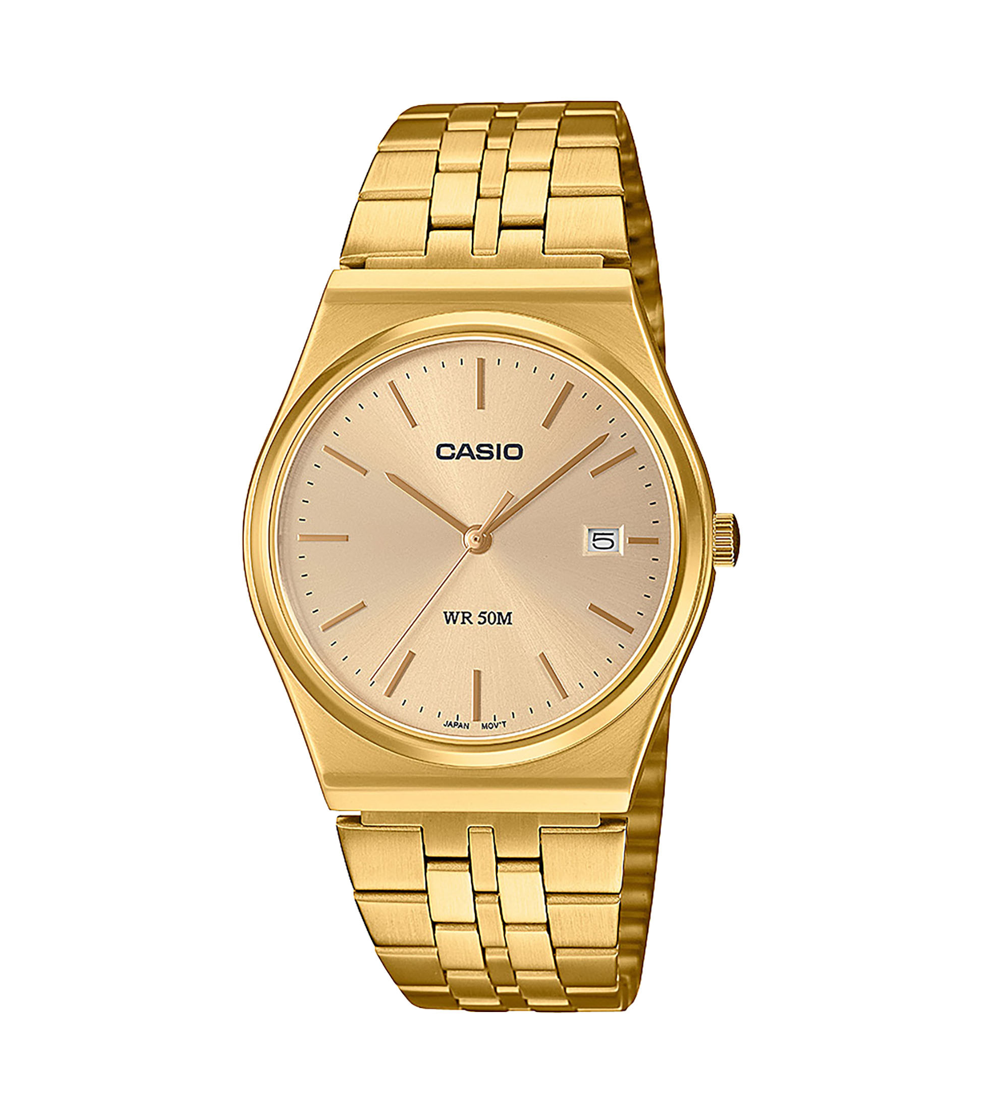 Casio Armbanduhr MTP-B145G-9AVEF Edelstahl gold IP analog