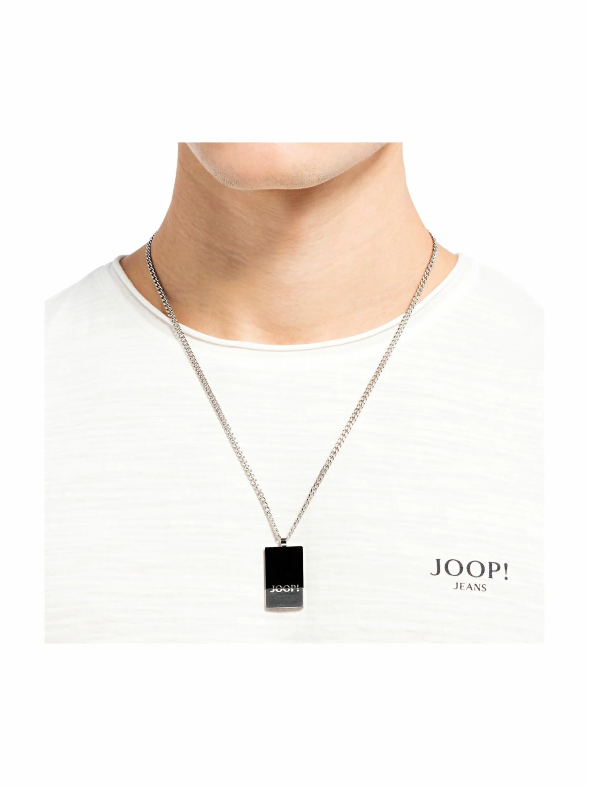 Joop! Herren Halskette 2032667 DogTag Anhänger Edelstahl schwarz IP