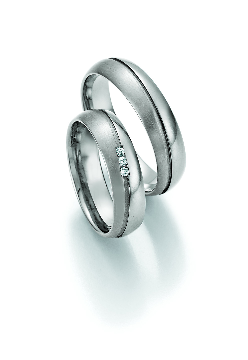 Eheringe Trauringe White Style Titan Evolution Brilliant 77-20150 / 77-20160