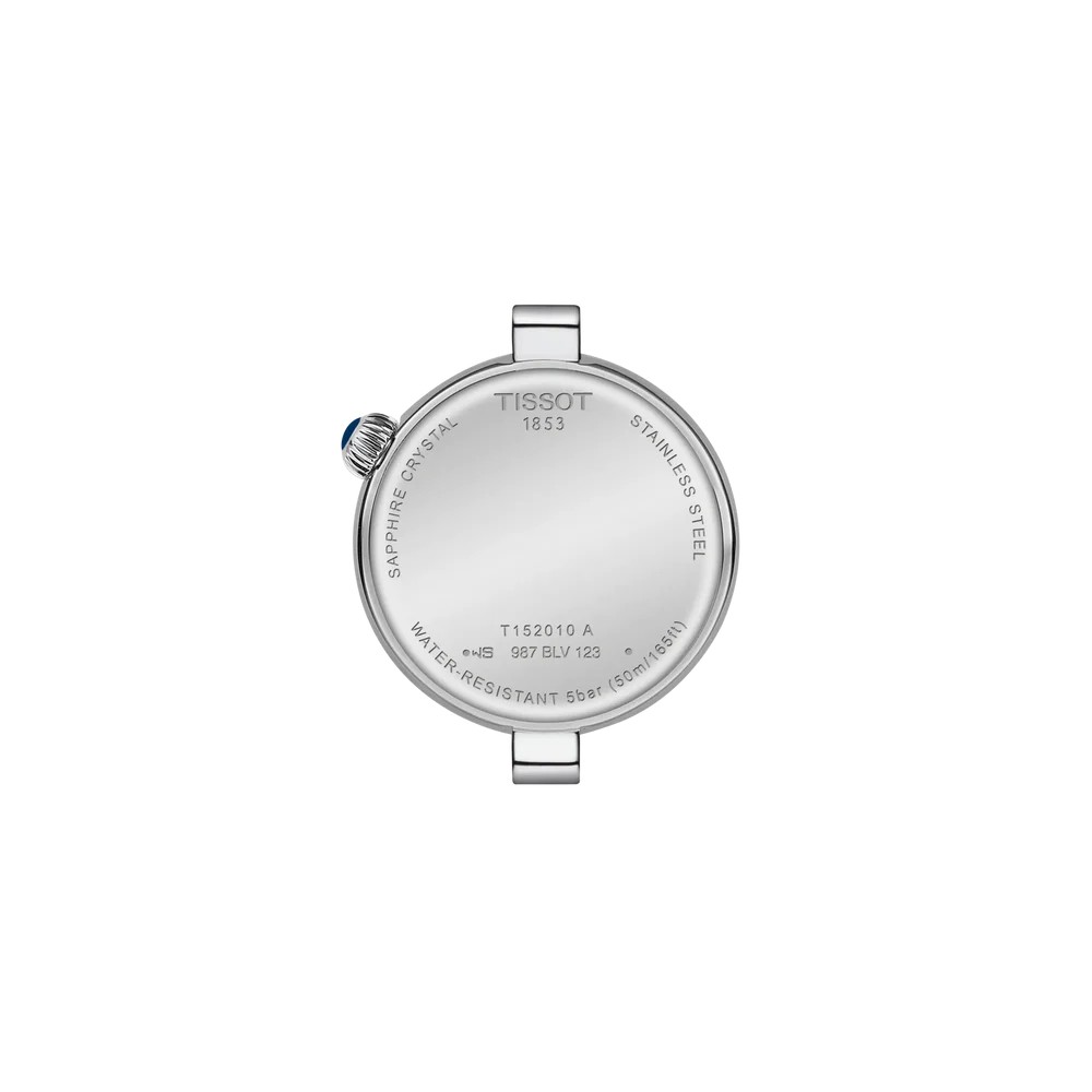 Tissot Damen Armbanduhr T152.010.11.046.00 Desir 28mm Edelstahl - Dunkelblaues Zifferblatt mit Diamantbesatz