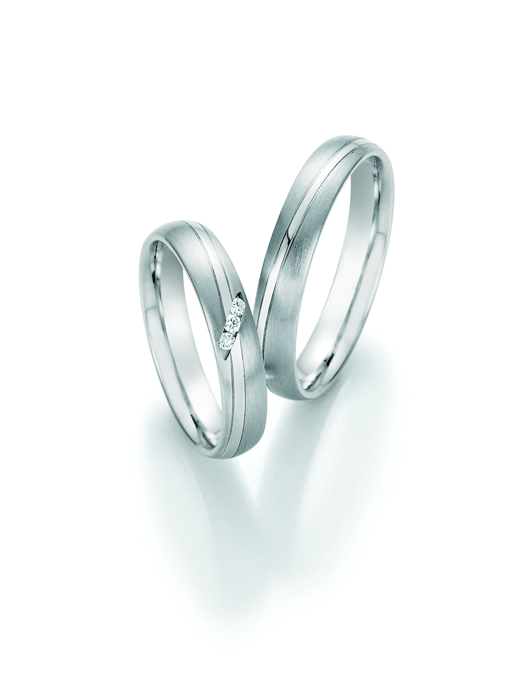 Eheringe Trauringe White Style Steel Basics 88-22030 / 88-22040