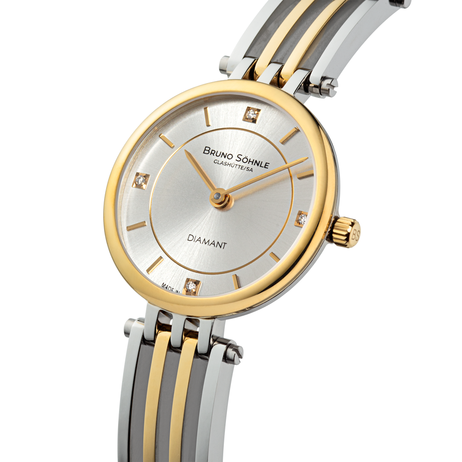 Bruno Söhnle Damen Armbanduhr 17-23103-242 Latina 2 Bicolor Brillant
