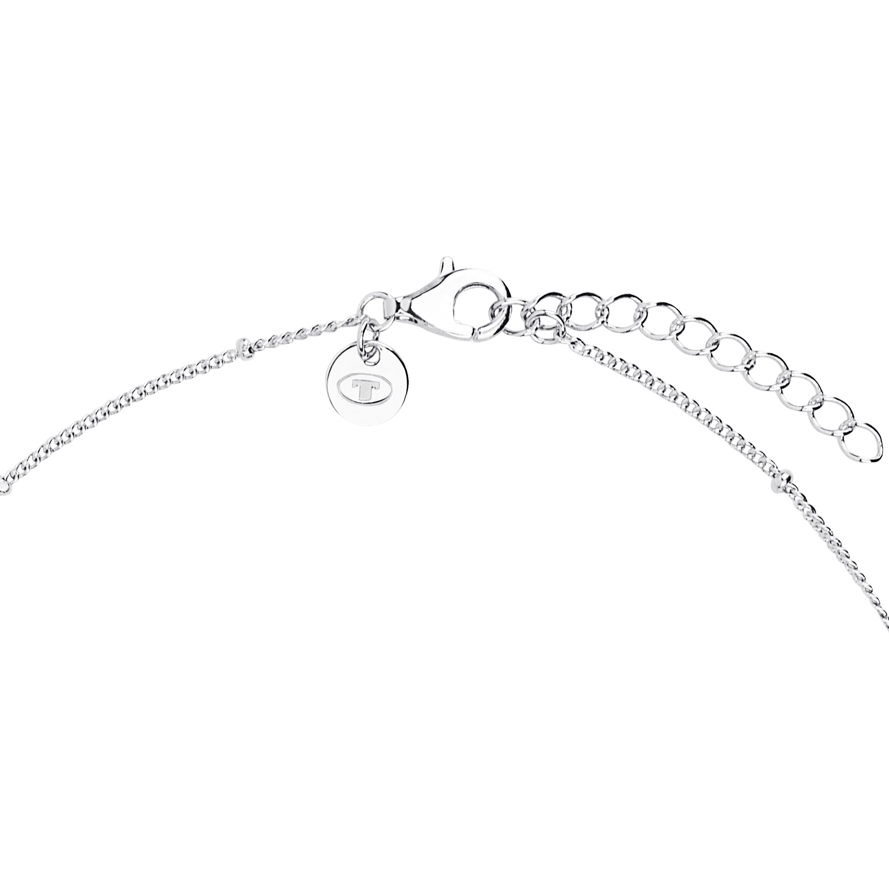 Tom Tailor Damen Halskette 2101256 Silber 925 Panzergliederung mit kleinen Kugeln