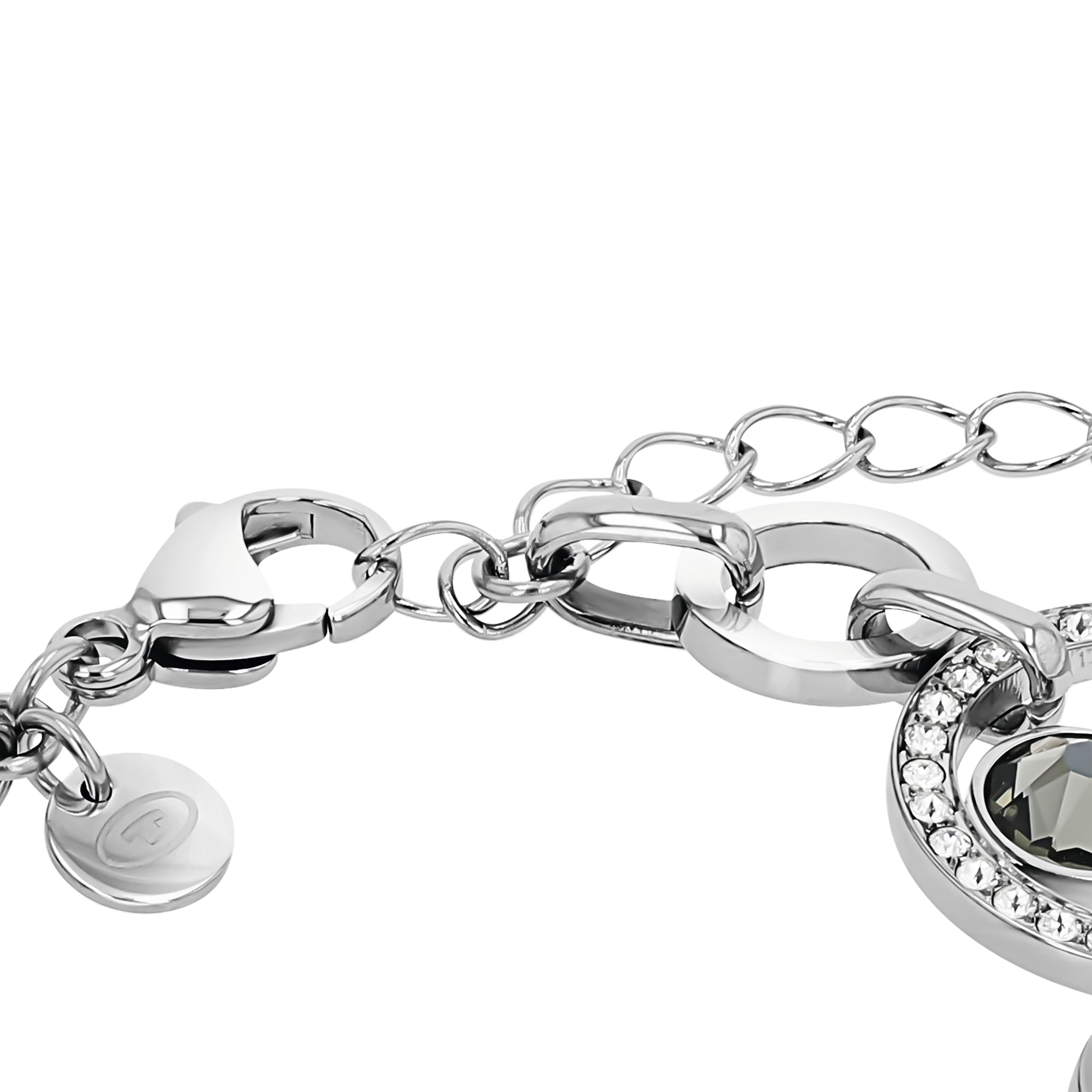 Tom Tailor Damen Armband 2101393 Edelstahl mit Kristallglas-Steinen