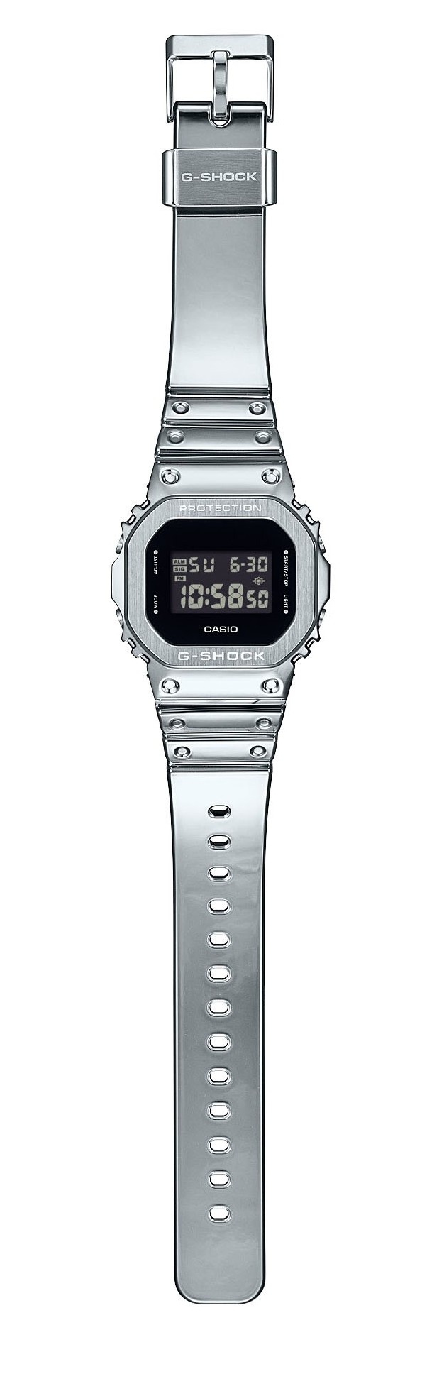 Casio Herren Armbanduhr G-Shock G-Steel GM-5600YM-8ER silberfarben