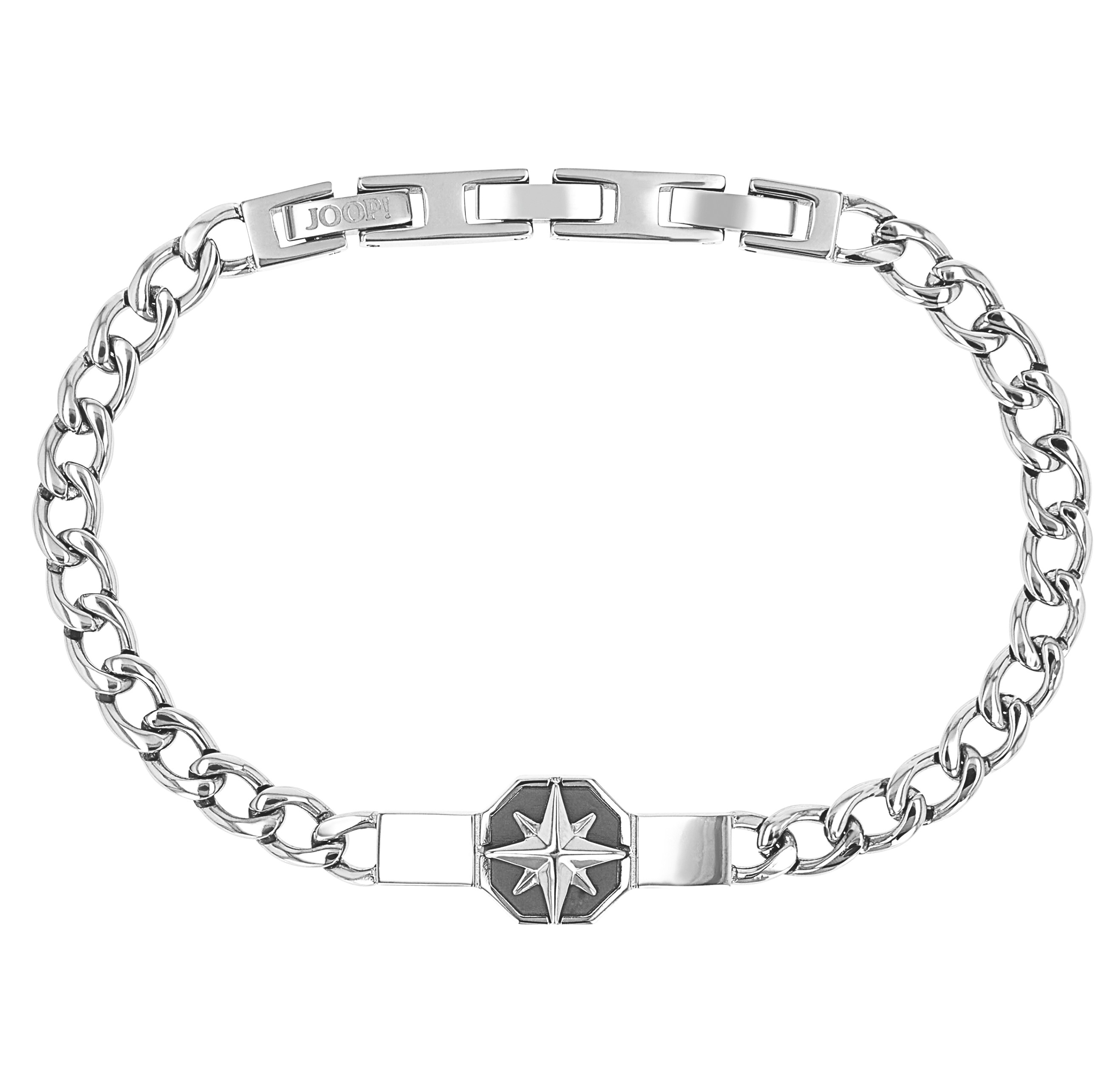 Joop! Herren Armband 2100989 mit Kompassmotiv Edelstahl IP Gun